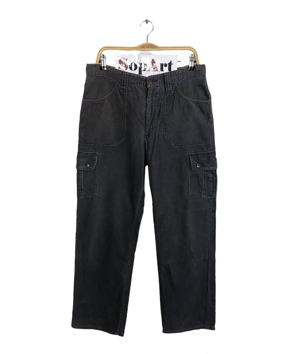 Vintage × Wrangler Vintage Wrangler Corduroy Cargo Pants Snap Button Style Size US 33 - 1 Thumbnail