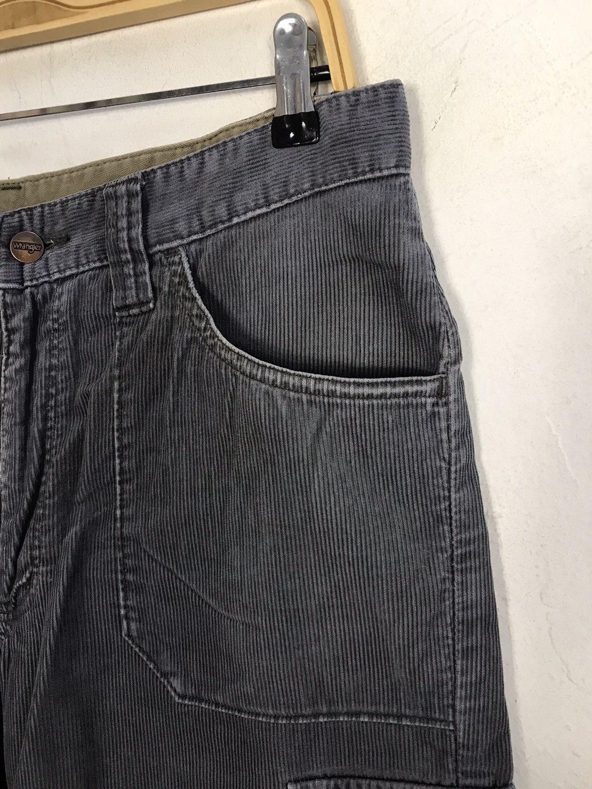 Vintage × Wrangler Vintage Wrangler Corduroy Cargo Pants Snap Button Style Size US 33 - 5 Thumbnail