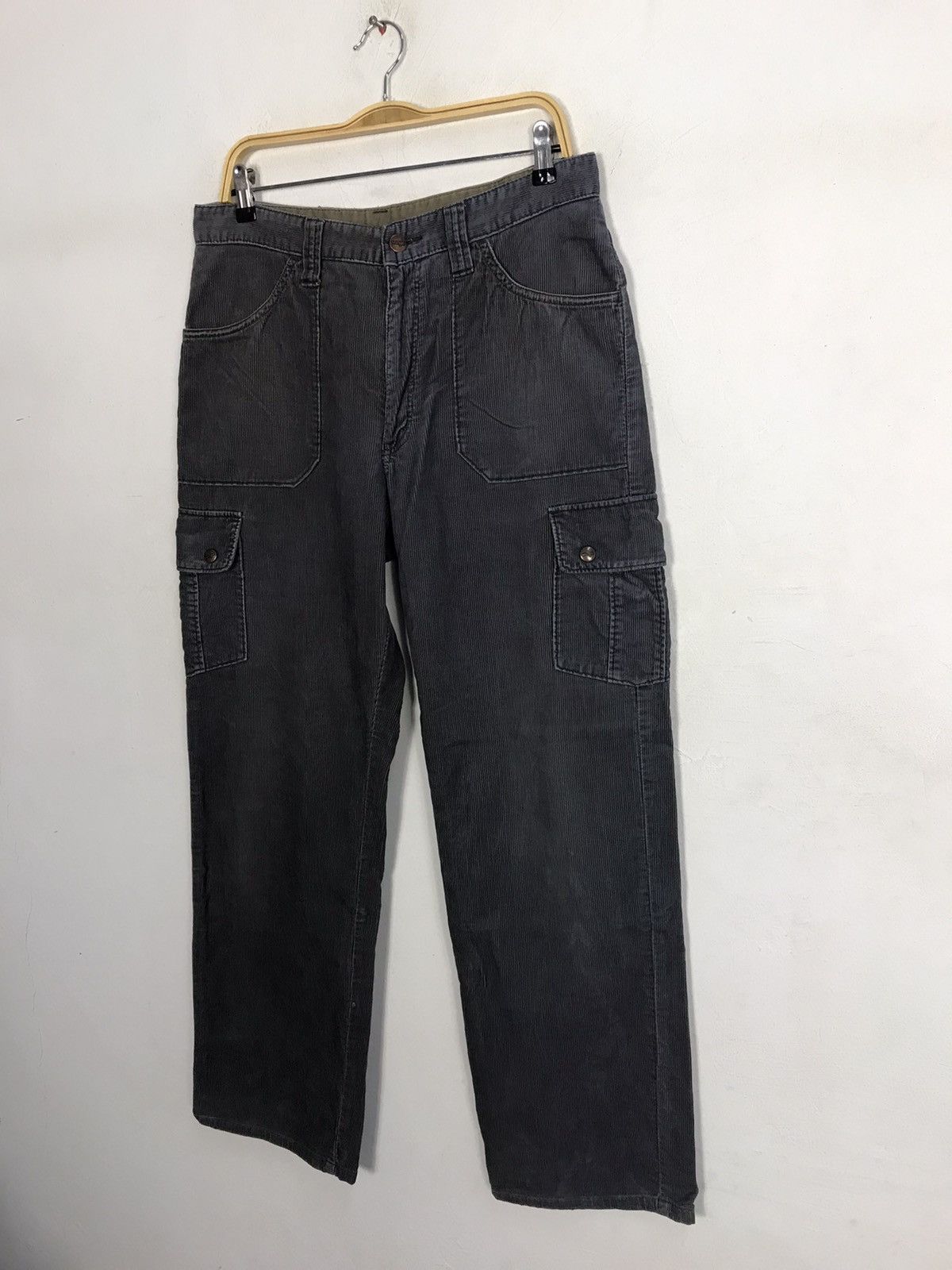 Vintage × Wrangler Vintage Wrangler Corduroy Cargo Pants Snap Button Style Size US 33 - 4 Thumbnail