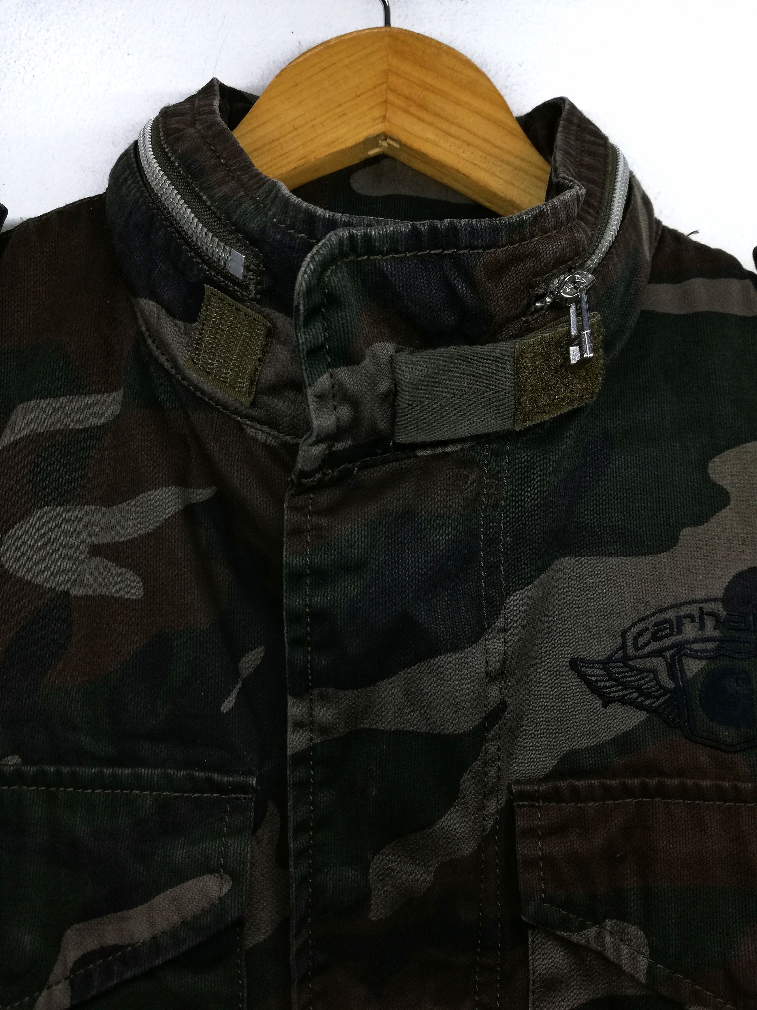 Carhartt 🔥GRAIL OG Carhartt Woodland Camo Death From Above M-65 Size US M / EU 48-50 / 2 - 2 Thumbnail