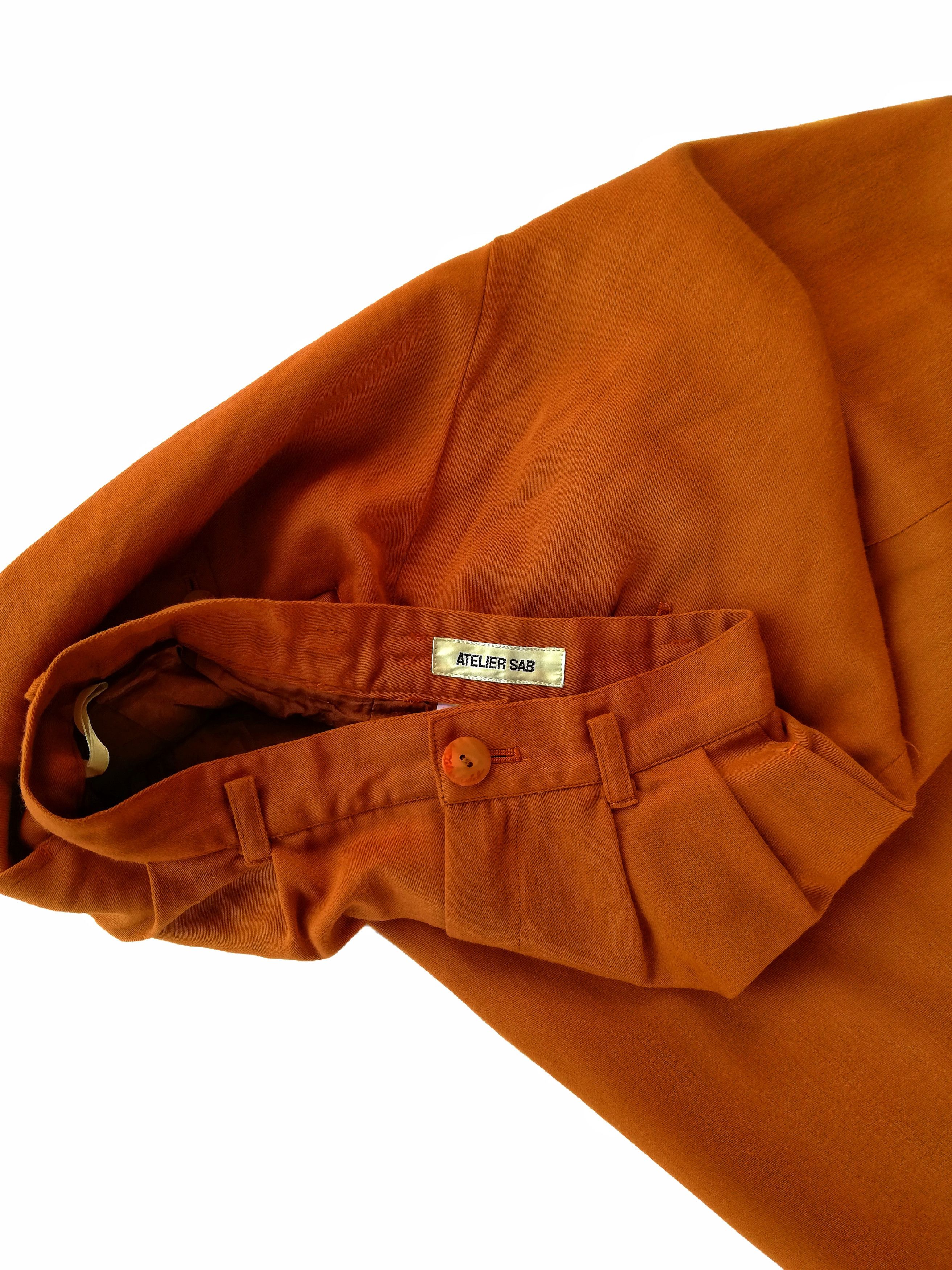 Designer 🔥Very Rare Vintage Atelier Sab Wool Trousers Casual Pants Size US 26 / EU 42 - 5 Thumbnail