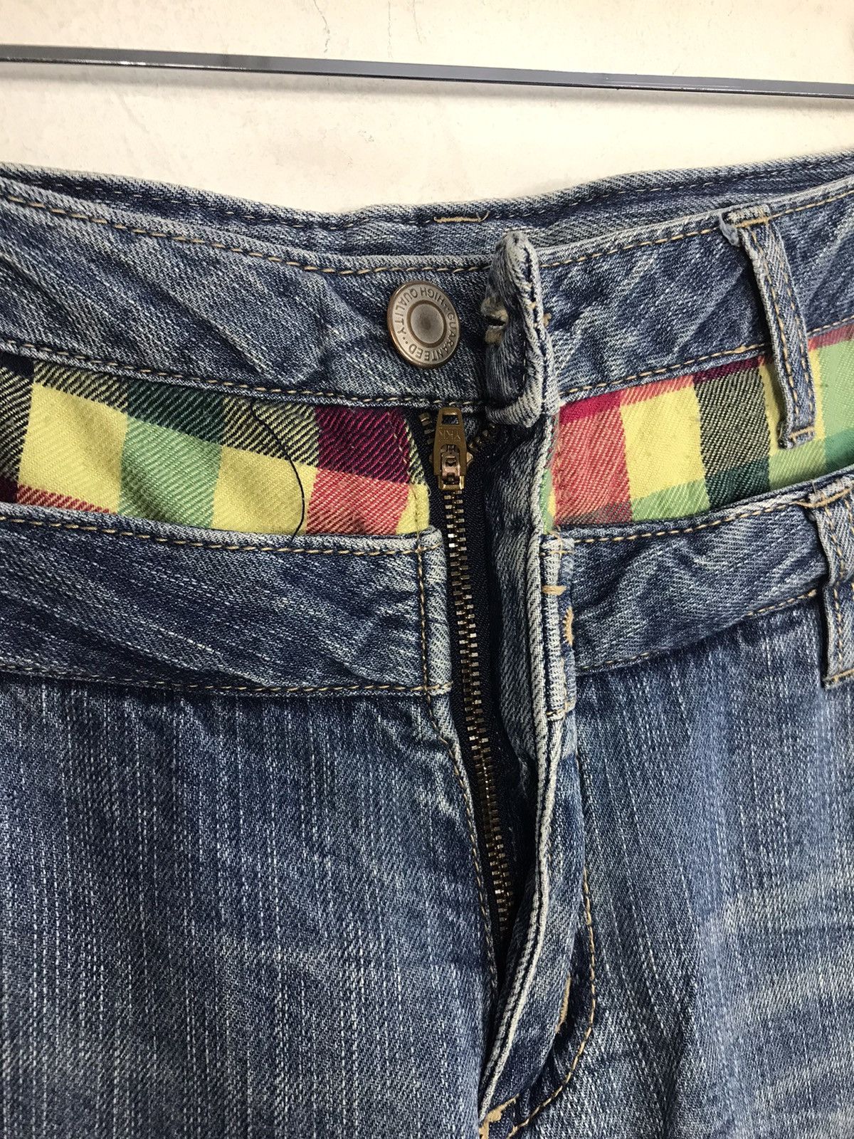 Japanese Brand × Vintage Vintage Distressed and Ripped Jeans With Patches Size US 37 - 8 Thumbnail