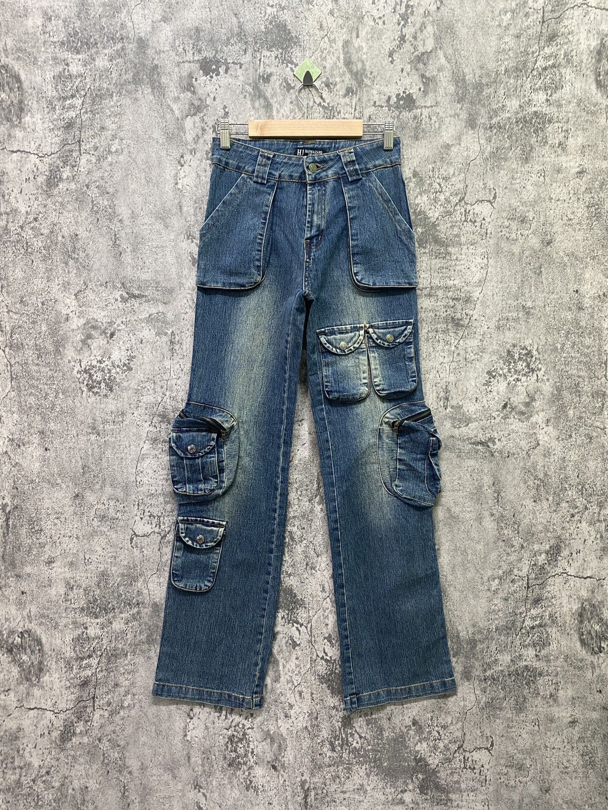 image of Vintage Haphazard Jeans Multipocket Tactical Pocket Pant in Blue, Men's (Size 26)