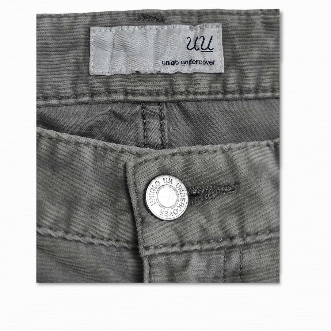 Undercover × Uniqlo Grey corduroy ankle zipper skinny jeans Size 27" / US 4 / IT 40 - 4 Thumbnail