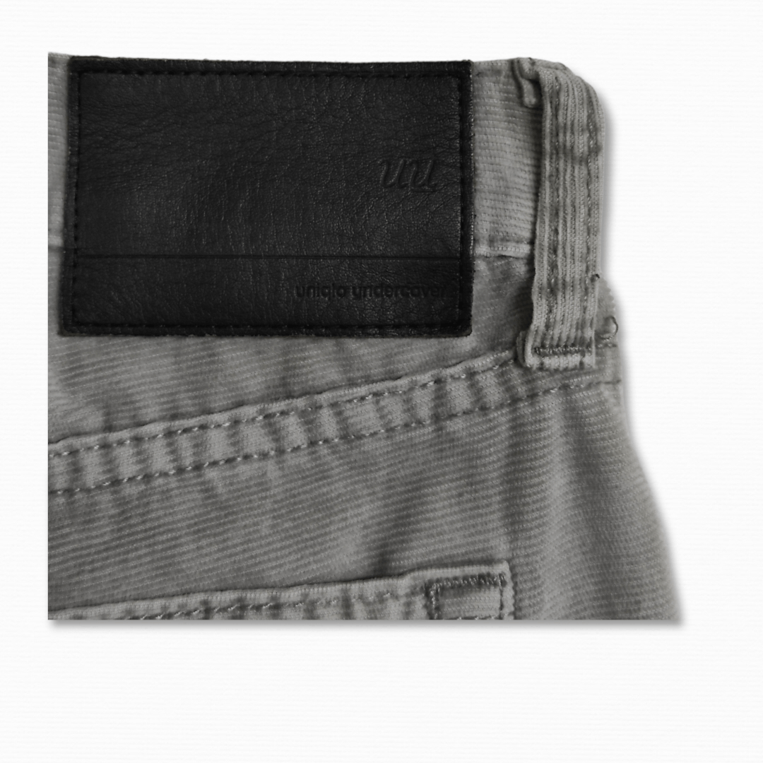 Undercover × Uniqlo Grey corduroy ankle zipper skinny jeans Size 27" / US 4 / IT 40 - 3 Thumbnail