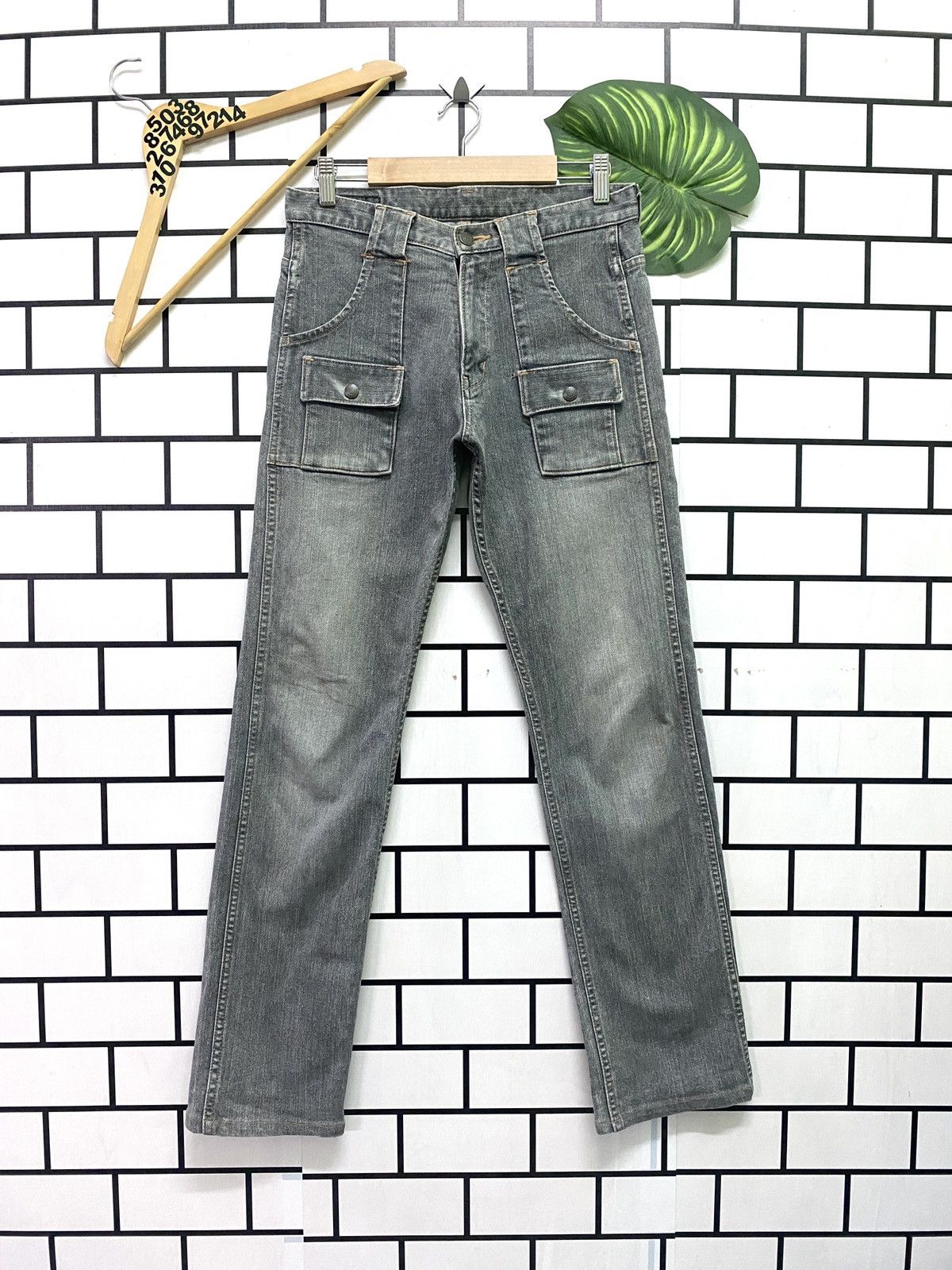 image of Vintage Japan Gl Heart 6 Pocket Bush Pant Jeans in Grey, Men's (Size 29)