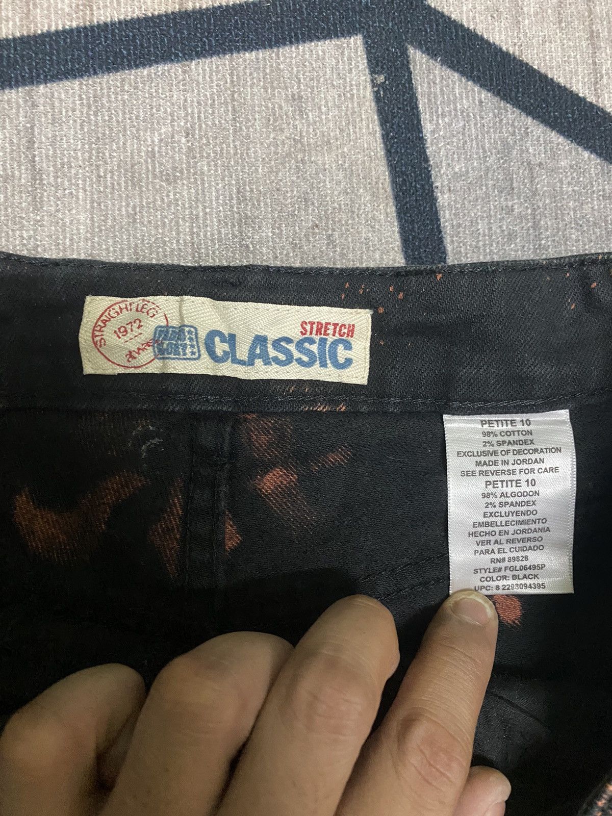 Faded Glory Faded Glory Acid Wash Black Pant Size US 30 / EU 46 - 8 Thumbnail