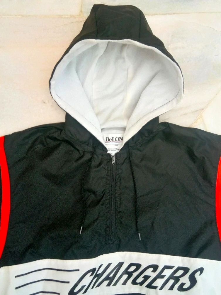 Delong Vintage 80's Anorak half zippers pull over jacket Size L / US 10 / IT 46 - 7 Thumbnail