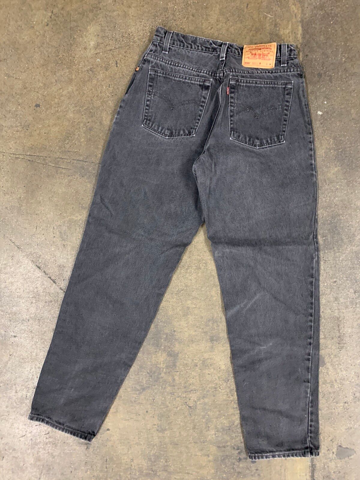 Vintage Vintage 1990s Levi’s 550 Black Jeans Size US 28 / EU 44 - 6 Thumbnail