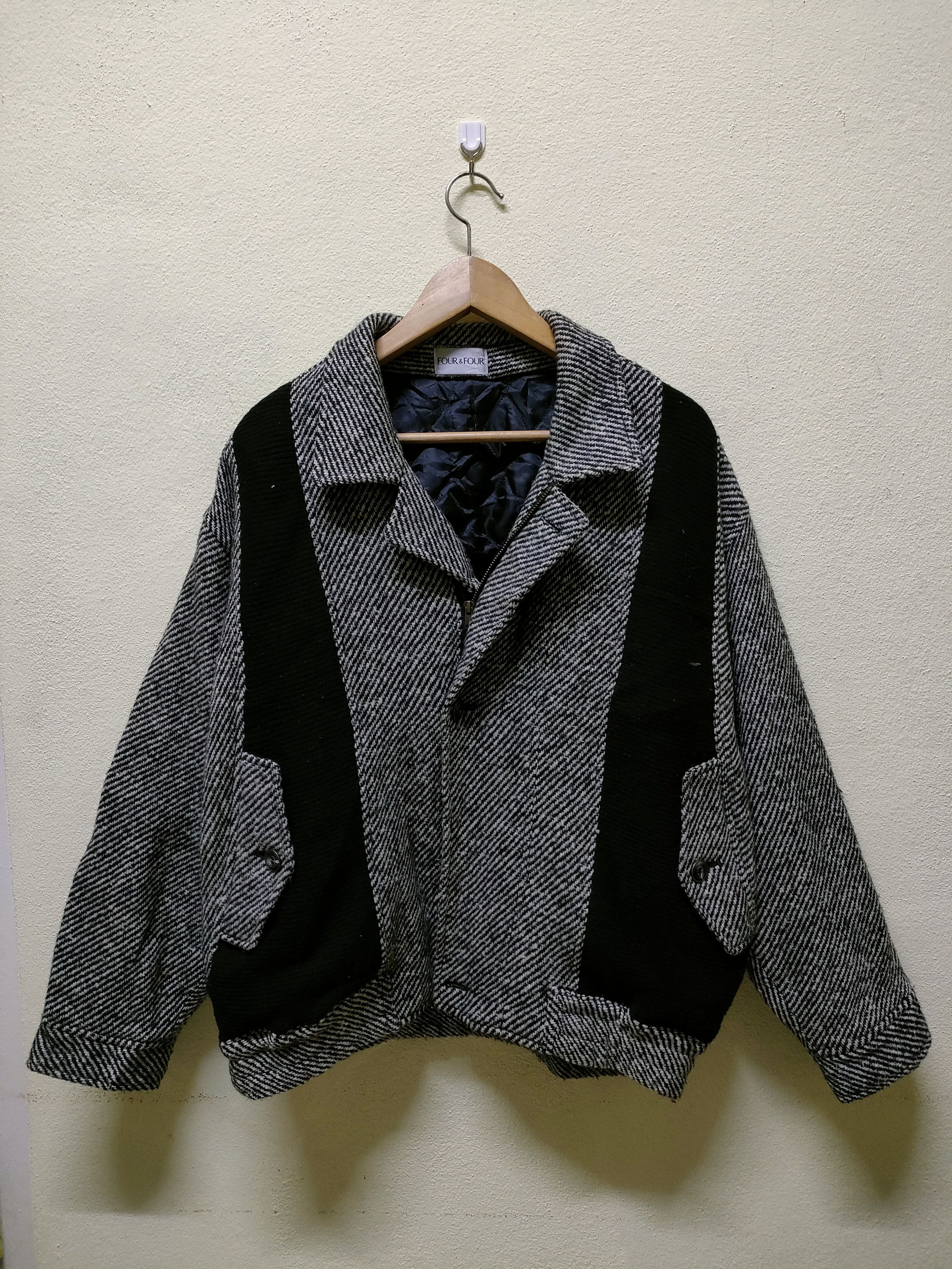 Japanese Brand Four & Four Wool Jacket Size US L / EU 52-54 / 3 - 1 Thumbnail