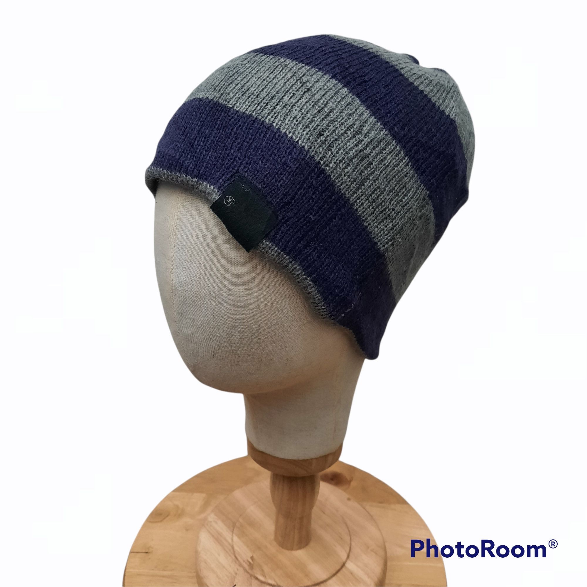 image of Ca4La Stripes Reversible Beanie Hat, Men's