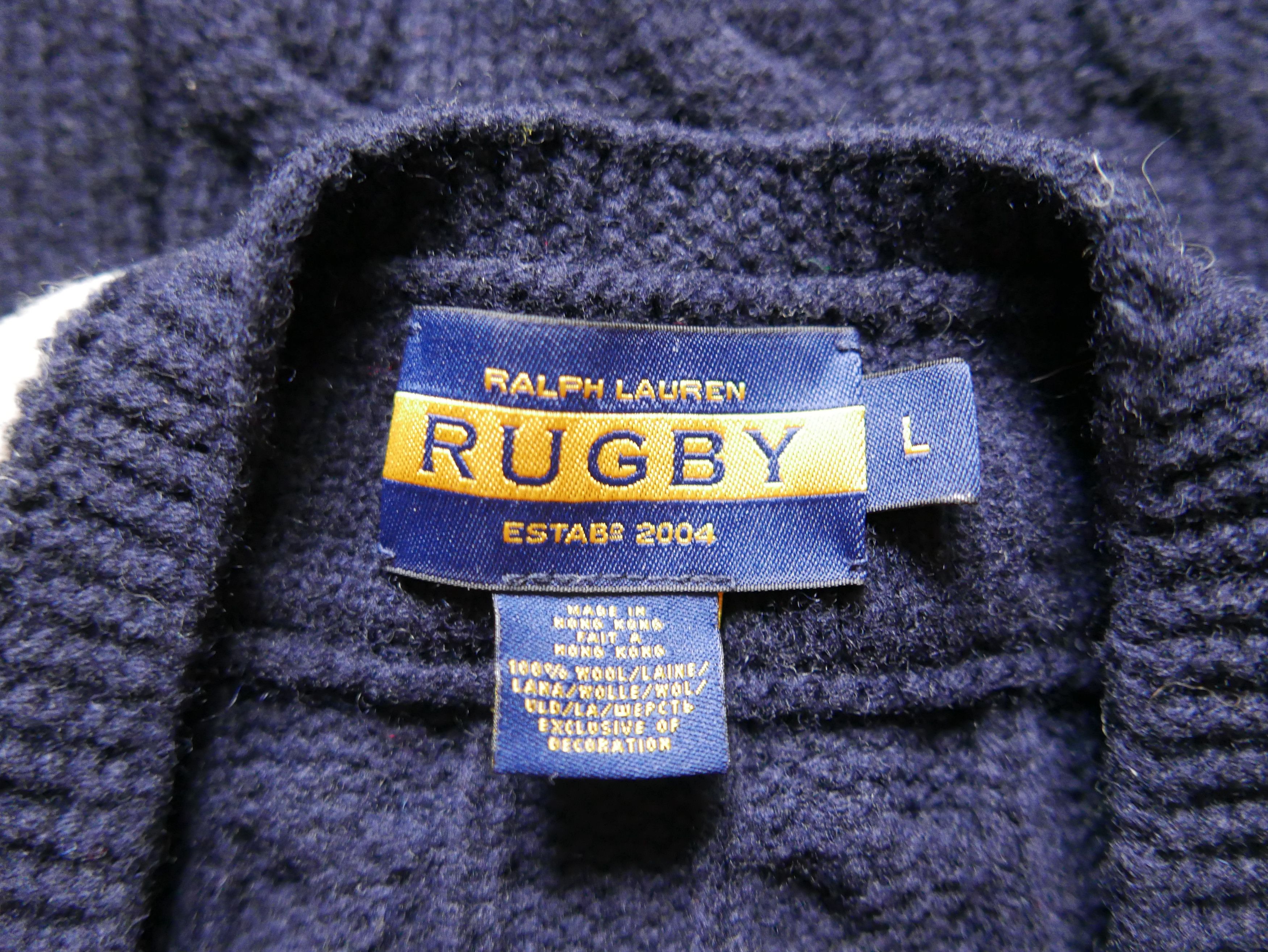 Rugby Ralph Lauren Ralph Lauren Rugby Sweater CableCrest Navy Cricket Wool L Size US L / EU 52-54 / 3 - 4 Thumbnail