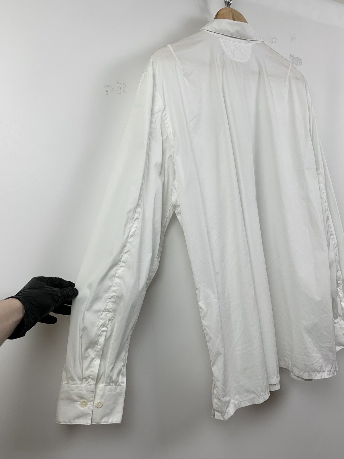 Helmut Lang Vintage Helmut Lang Bondage Pocket White LS Button Shirt Size US L / EU 52-54 / 3 - 17 Thumbnail
