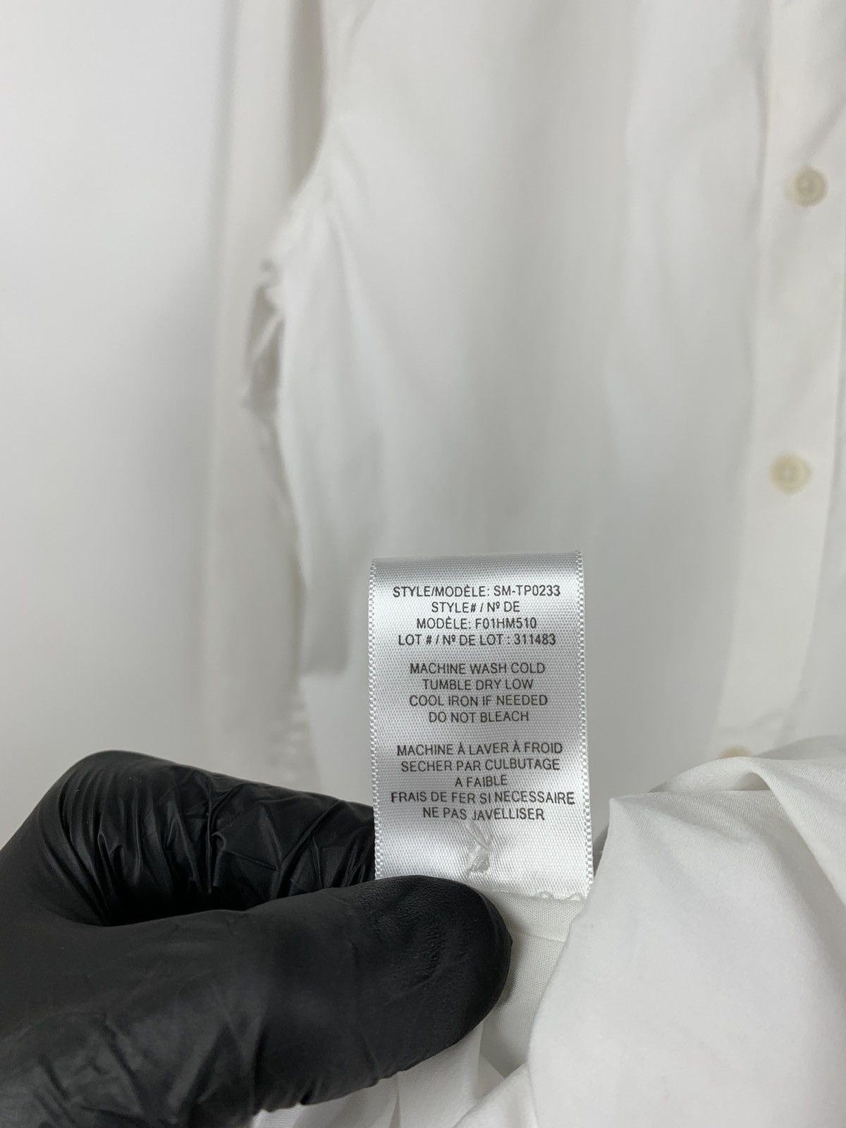 Helmut Lang Vintage Helmut Lang Bondage Pocket White LS Button Shirt Size US L / EU 52-54 / 3 - 20 Thumbnail