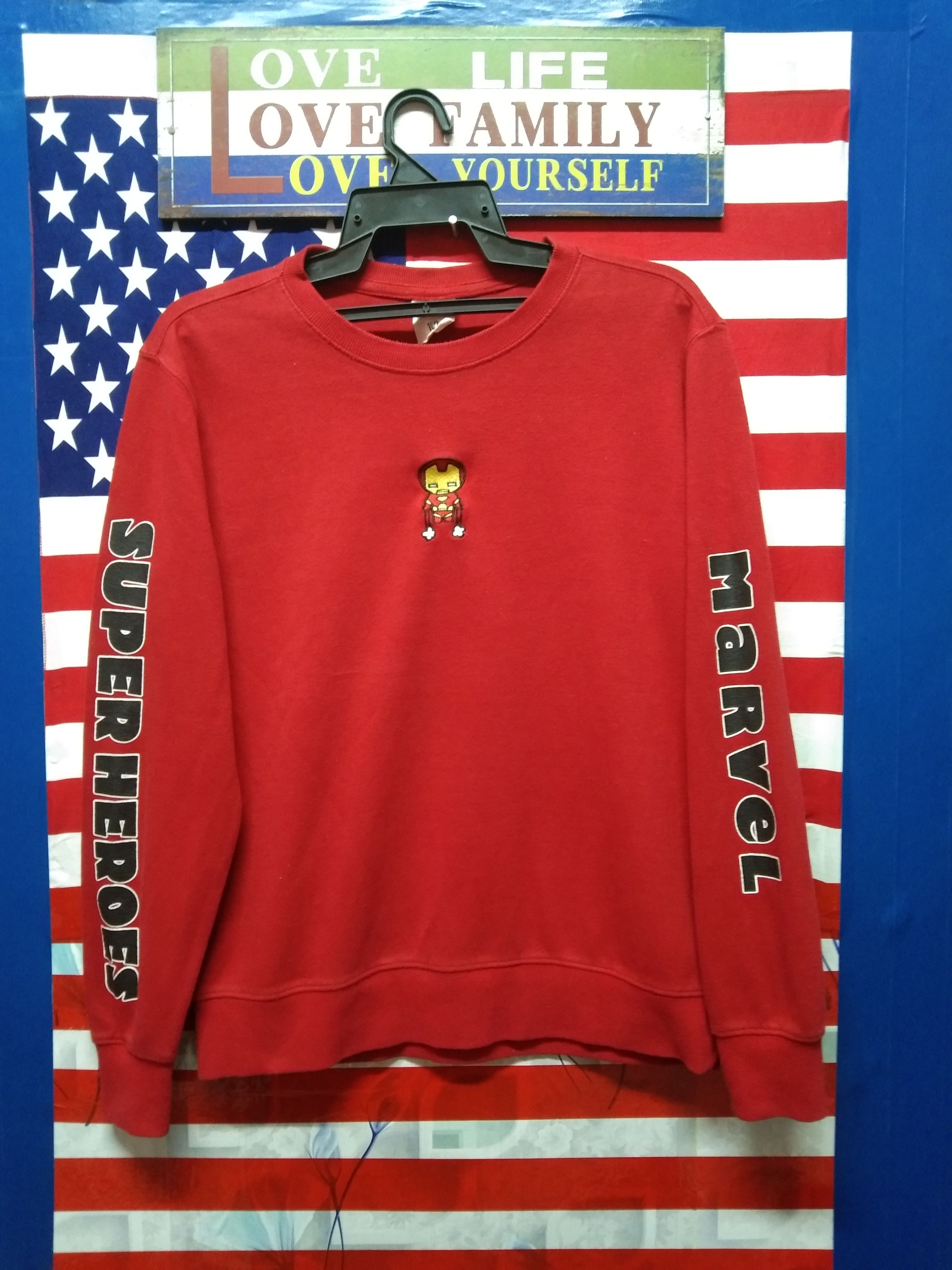 Edwin × Marvel Comics Marvel Super Heroes Big Logo Sweatshirt Size US M / EU 48-50 / 2 - 1 Thumbnail