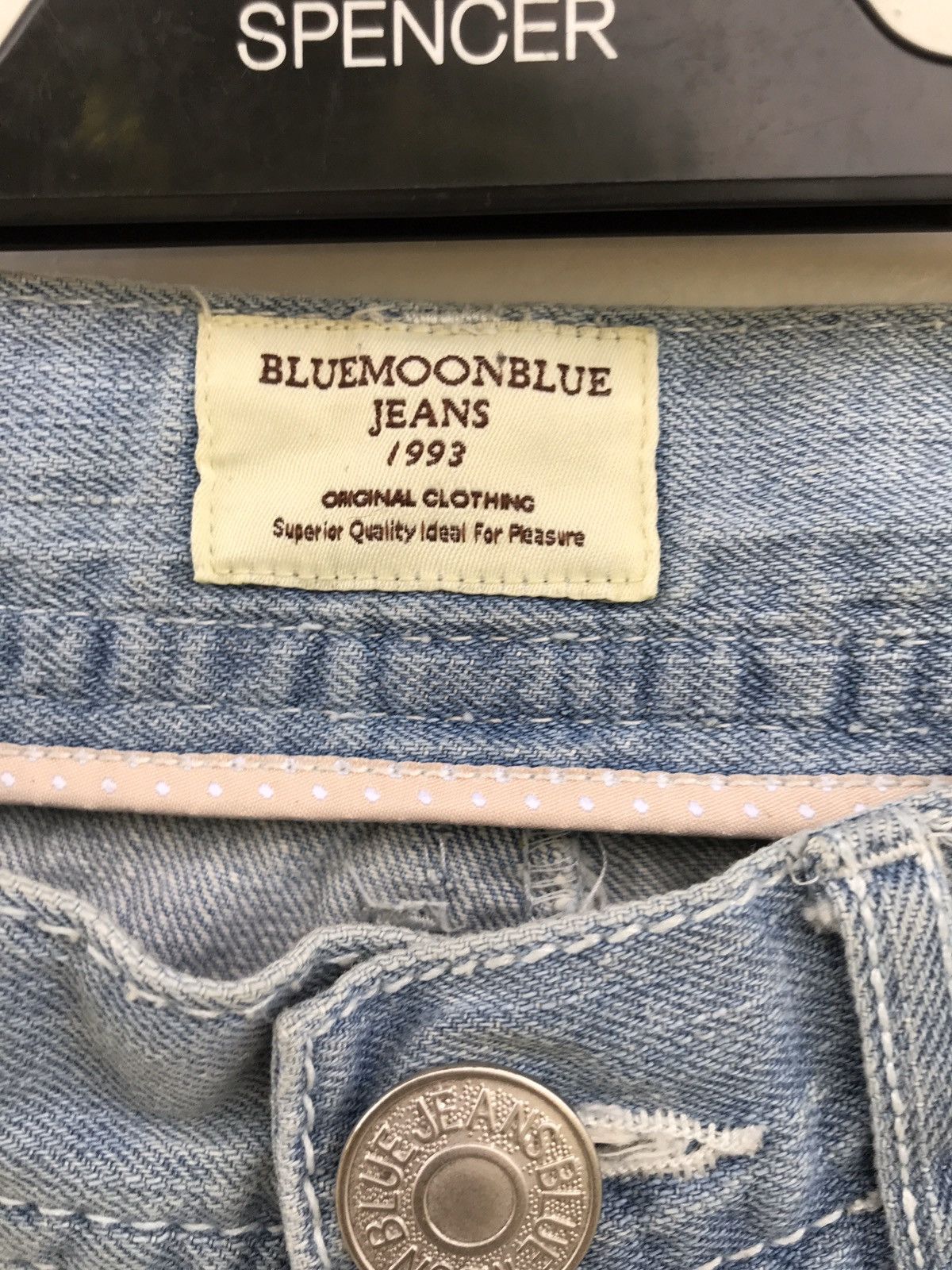 Hysteric Glamour × Vintage Japanese Brand Blue Moon Distressed Jeans Kapital Style Size US 27 - 14 Thumbnail