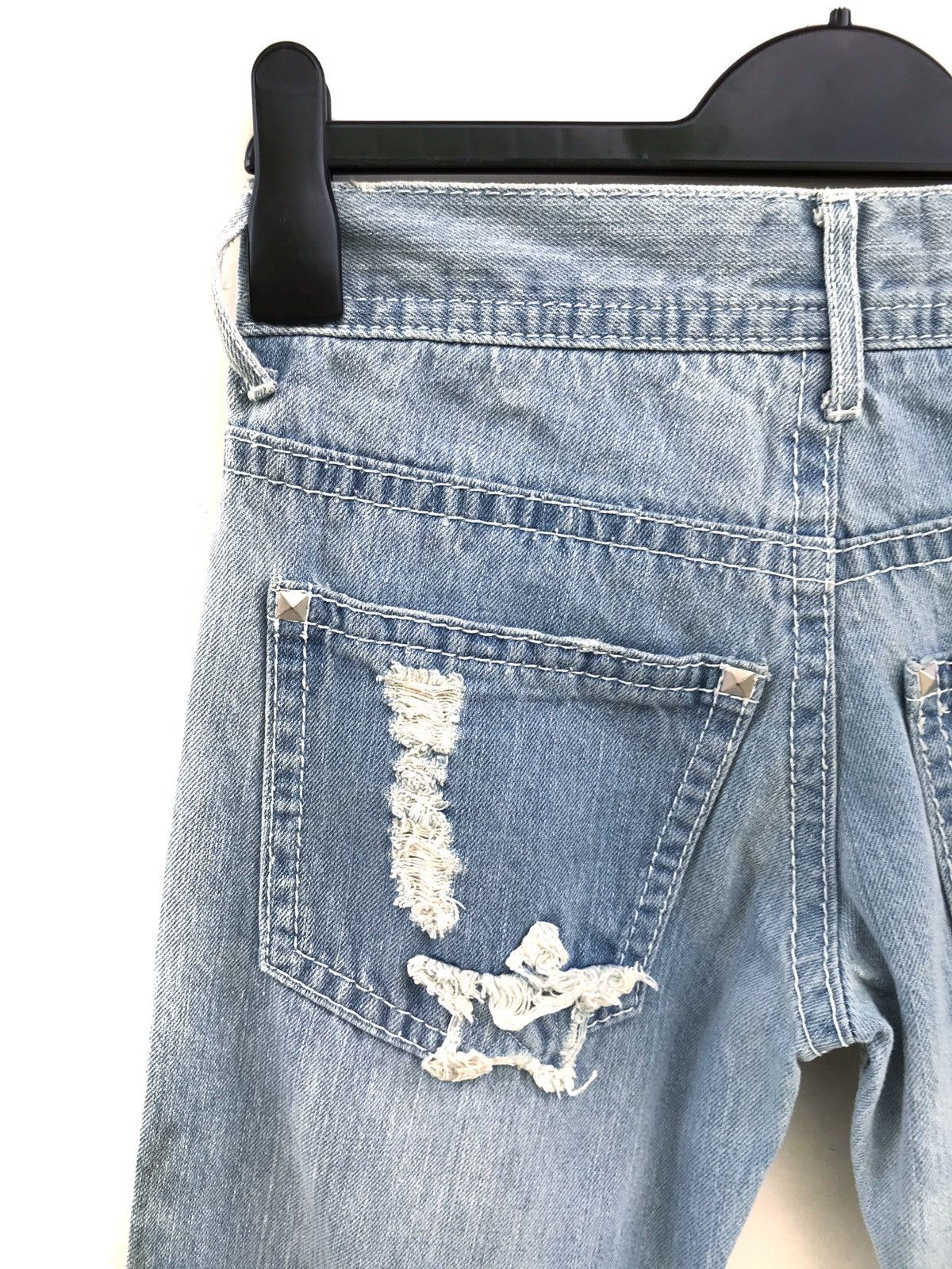 Hysteric Glamour × Vintage Japanese Brand Blue Moon Distressed Jeans Kapital Style Size US 27 - 7 Thumbnail