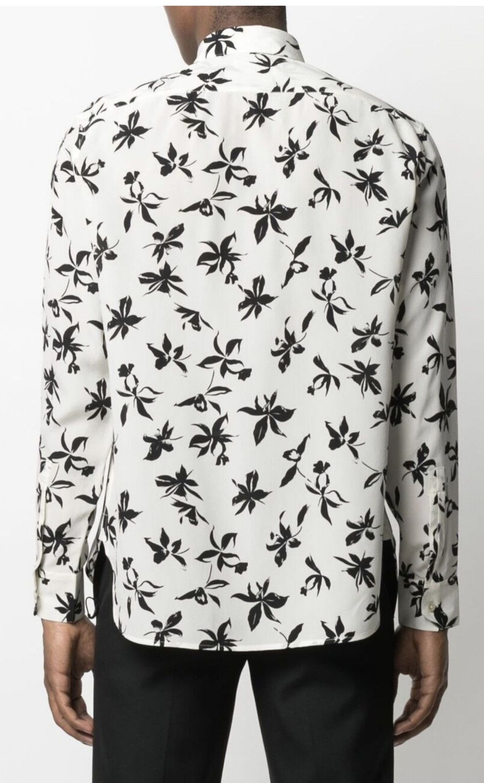 Hedi Slimane × Saint Laurent Paris 🔥$1.3K VALUE🔥Saint Laurent Floral-Print Long-Sleeve Shirt Size US M / EU 48-50 / 2 - 3 Thumbnail