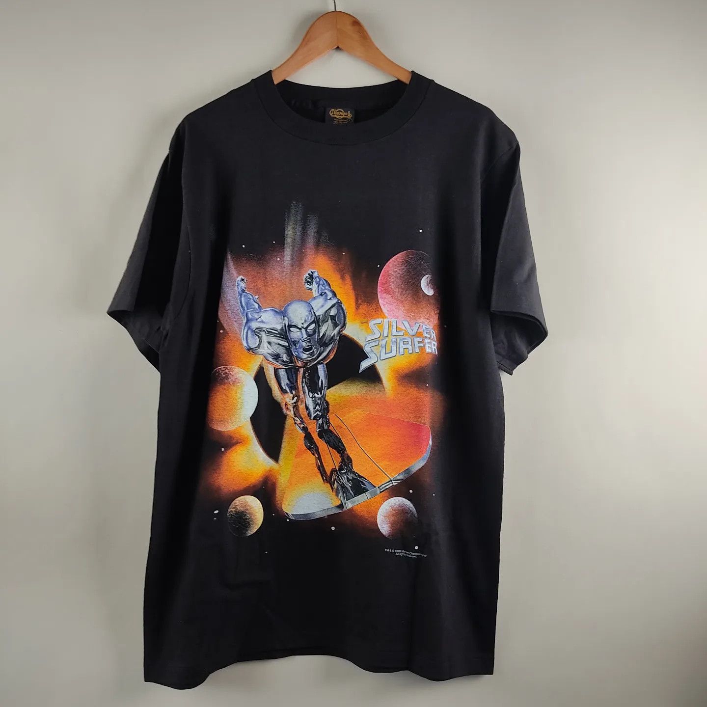 image of Changes x Marvel Comics 1998 Marvel Comics Silver Surfer in Black, Men's (Size XL)