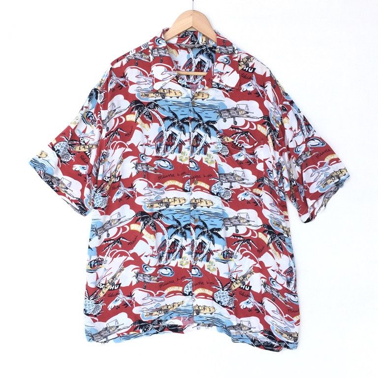 Other Favorite Gear Hawaiian Shirt Hawaii Aloha Rayon Air Force Size US L / EU 52-54 / 3 - 1 Thumbnail