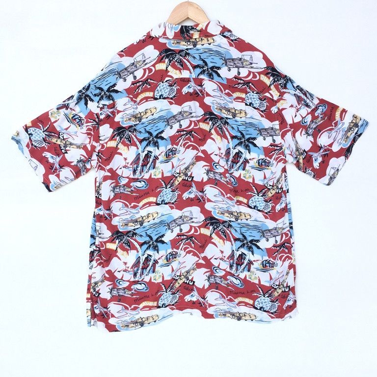 Other Favorite Gear Hawaiian Shirt Hawaii Aloha Rayon Air Force Size US L / EU 52-54 / 3 - 2 Thumbnail