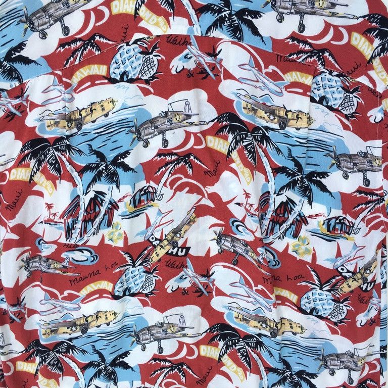 Other Favorite Gear Hawaiian Shirt Hawaii Aloha Rayon Air Force Size US L / EU 52-54 / 3 - 4 Thumbnail