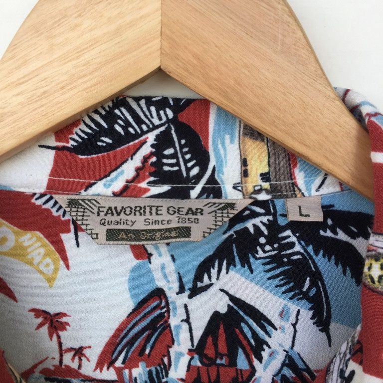 Other Favorite Gear Hawaiian Shirt Hawaii Aloha Rayon Air Force Size US L / EU 52-54 / 3 - 5 Thumbnail