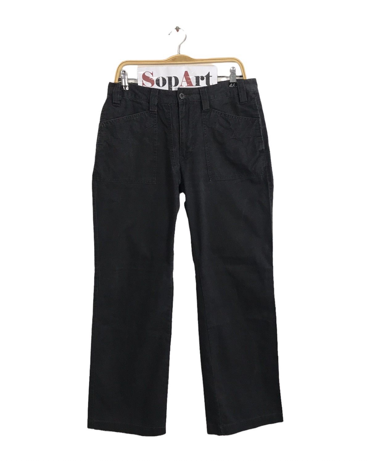 Japanese Brand Ignio Black Colour Casual Pants Zipper Pocket Design ...