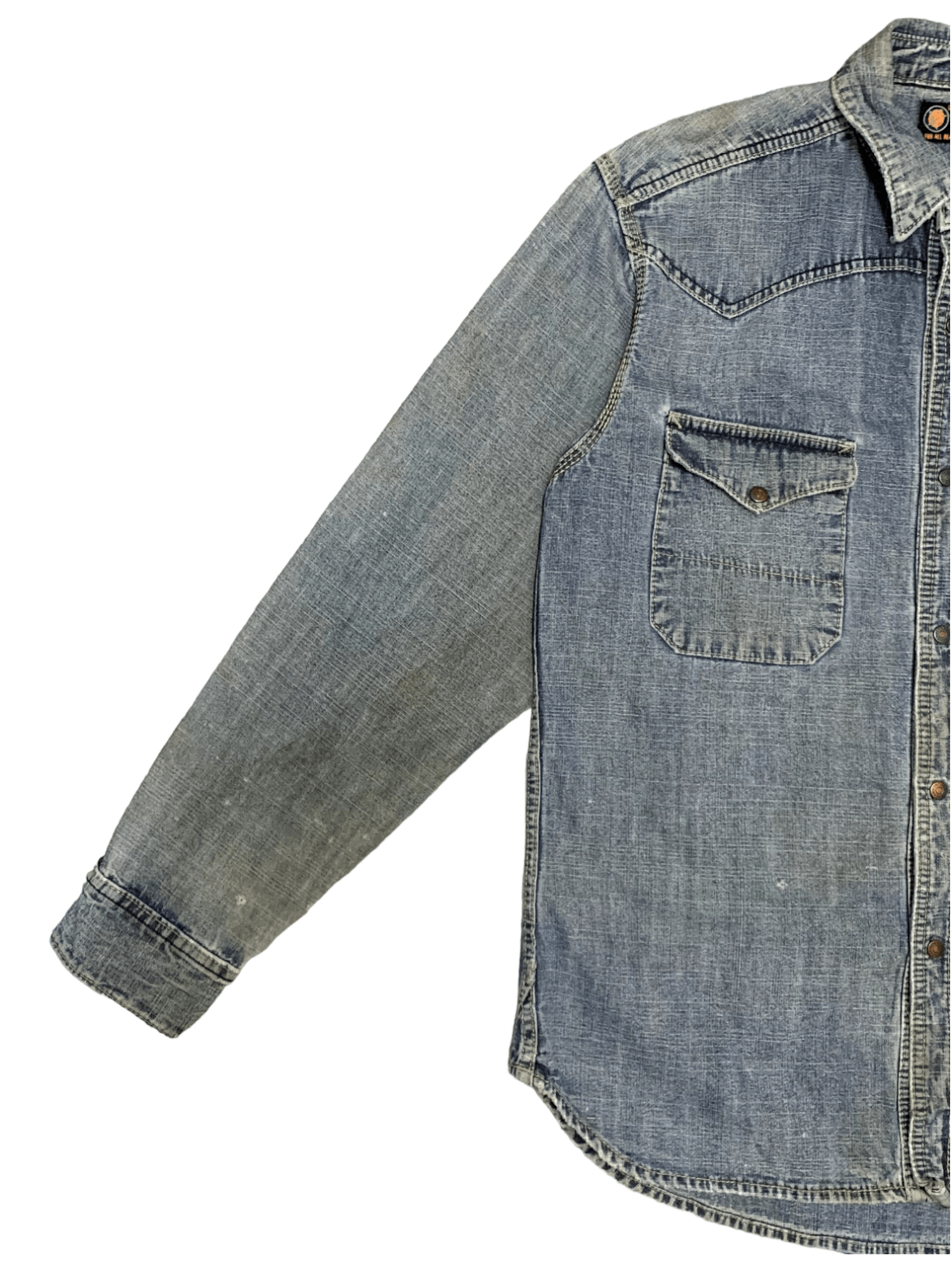 Japanese Brand Vintage Japanese Even River Work Wear Light Denim Jacket Size US M / EU 48-50 / 2 - 8 Thumbnail