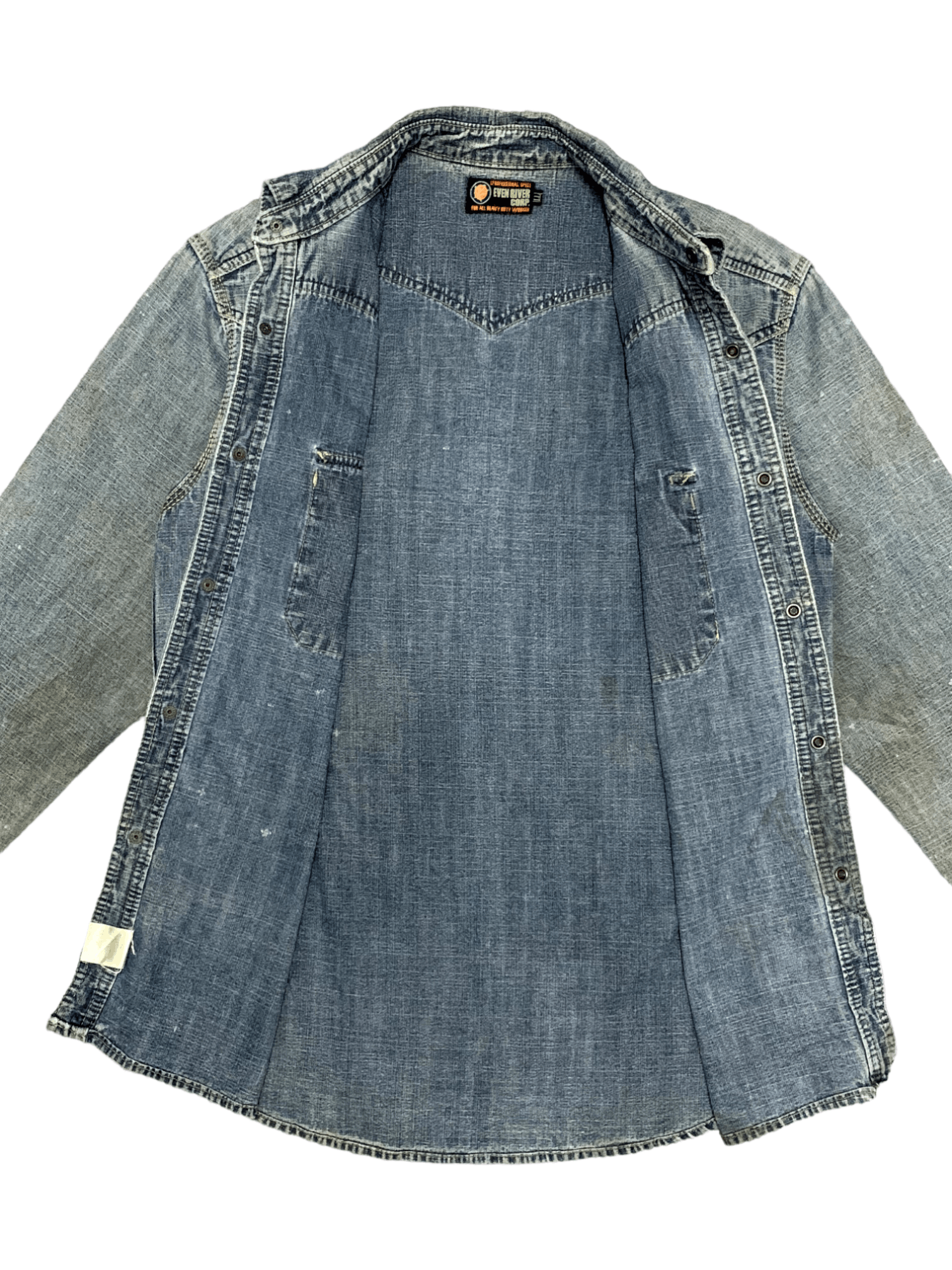 Japanese Brand Vintage Japanese Even River Work Wear Light Denim Jacket Size US M / EU 48-50 / 2 - 10 Thumbnail