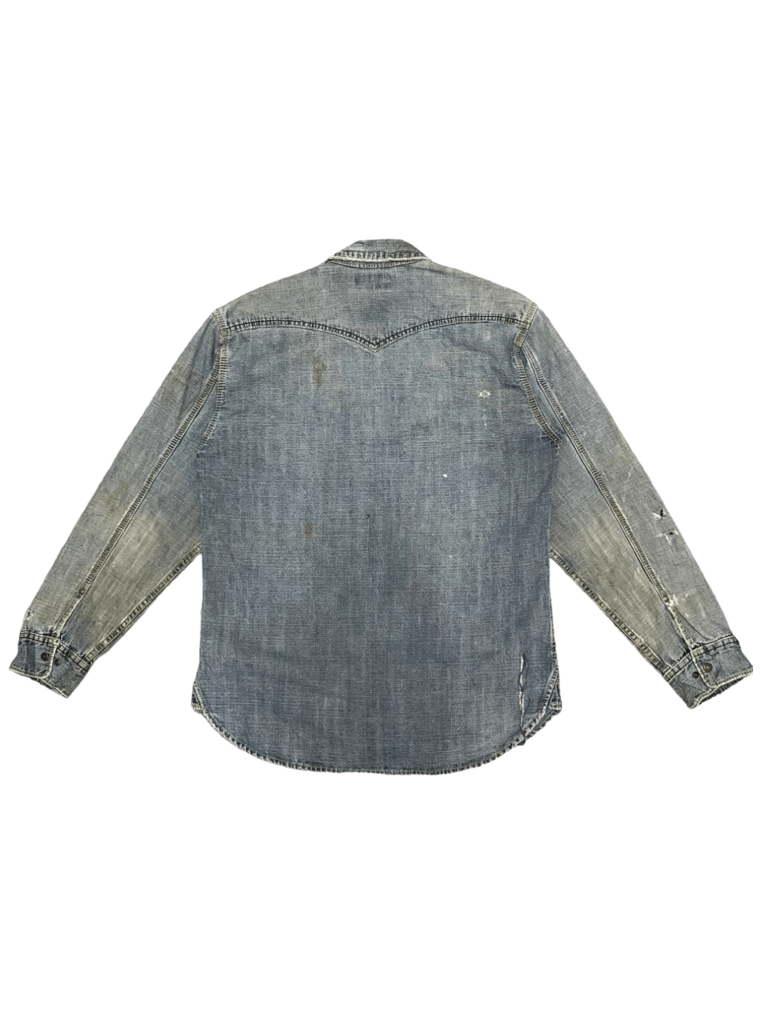 Japanese Brand Vintage Japanese Even River Work Wear Light Denim Jacket Size US M / EU 48-50 / 2 - 2 Thumbnail