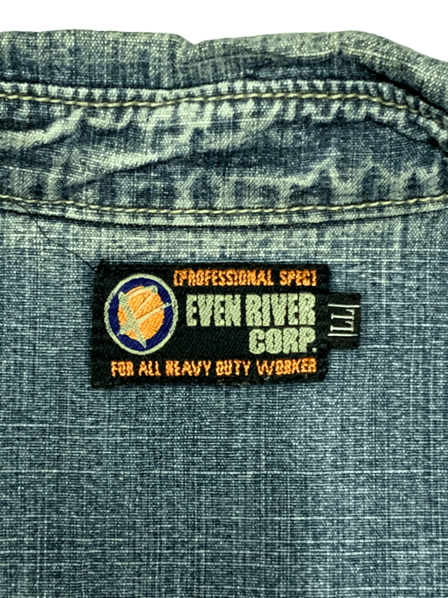 Japanese Brand Vintage Japanese Even River Work Wear Light Denim Jacket Size US M / EU 48-50 / 2 - 5 Thumbnail