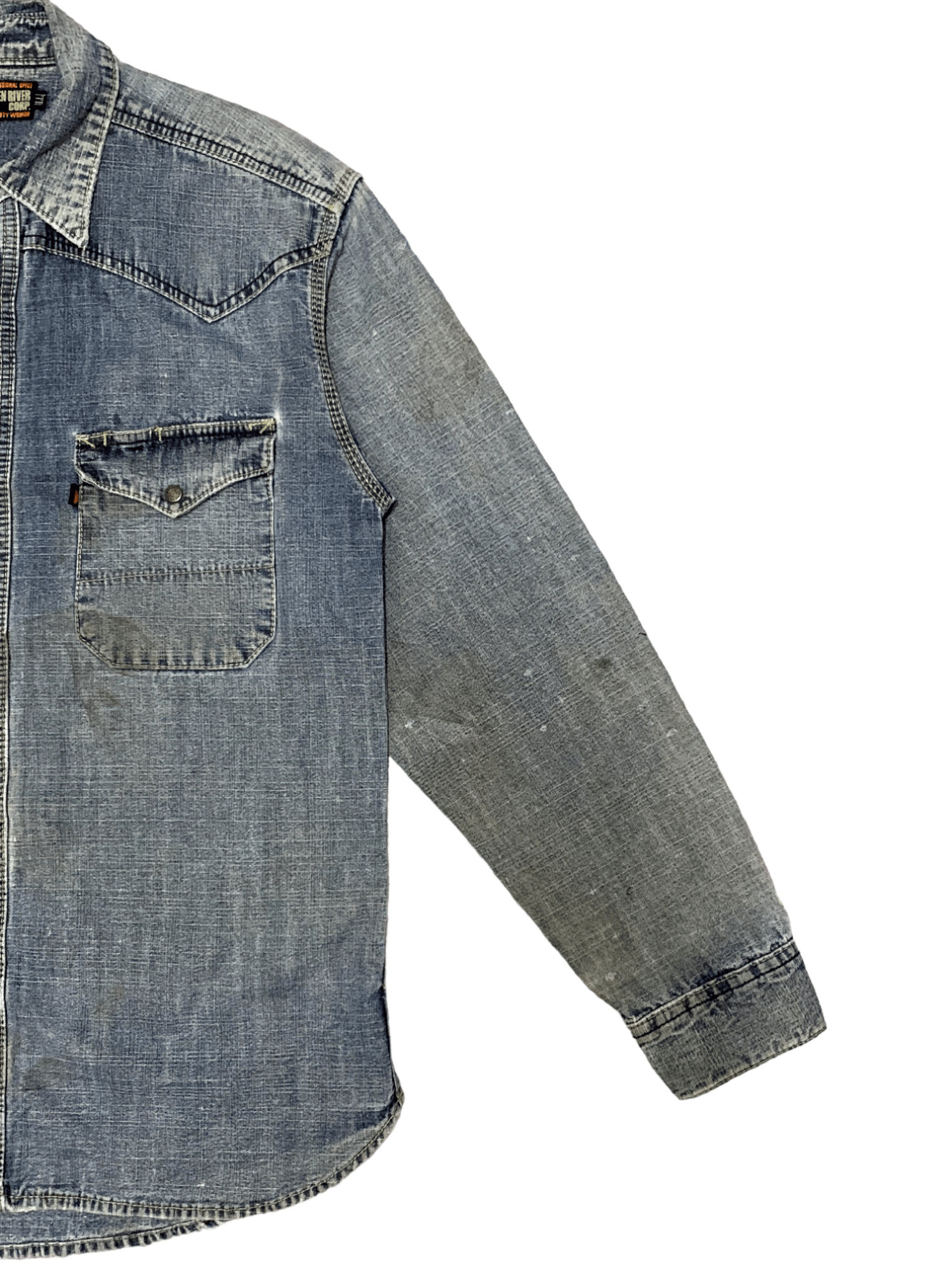 Japanese Brand Vintage Japanese Even River Work Wear Light Denim Jacket Size US M / EU 48-50 / 2 - 9 Thumbnail