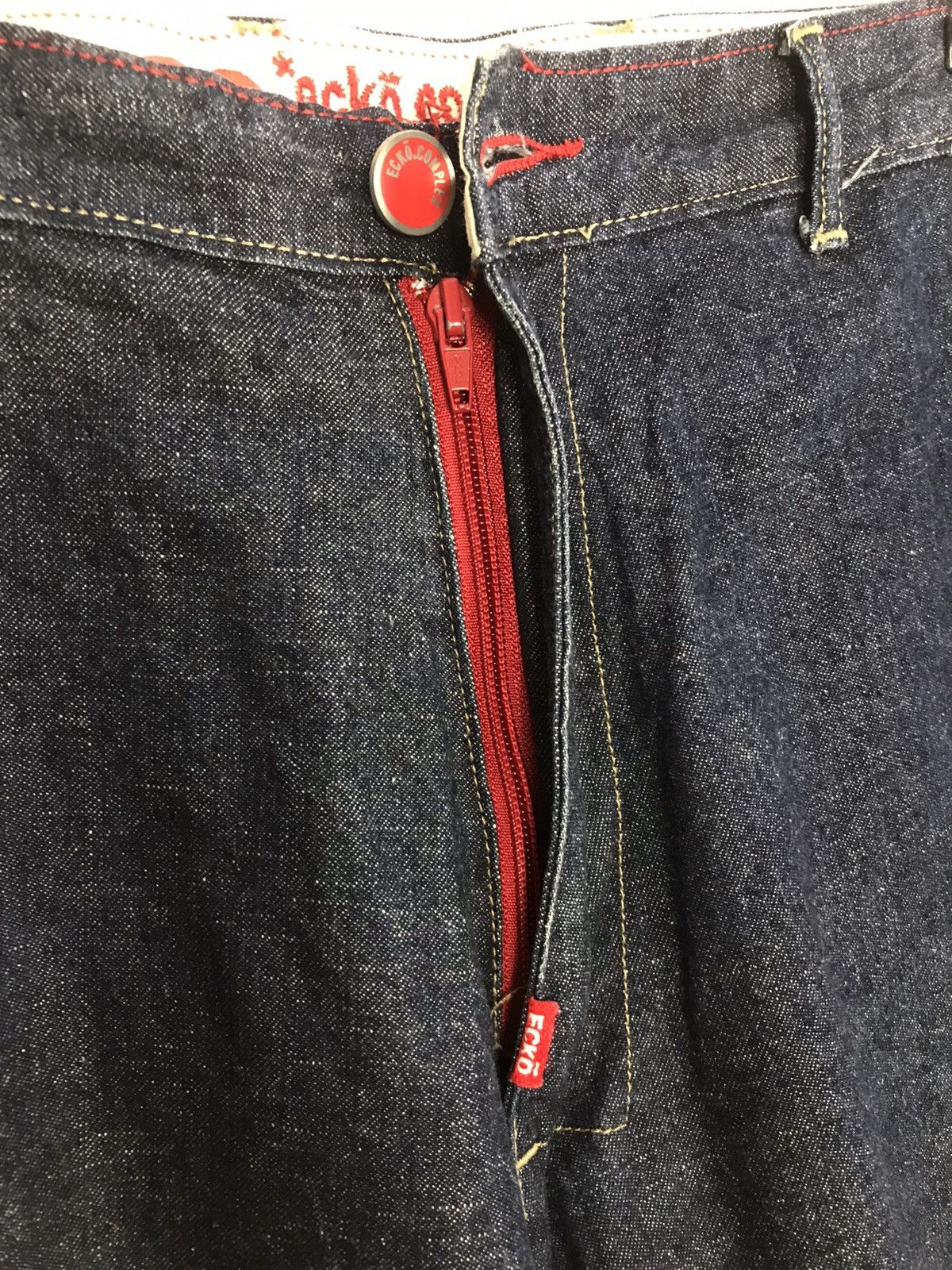 Ecko Unltd. × Vintage Vintage Ecko Complex Denim Foundry Design Size US 34 / EU 50 - 9 Thumbnail