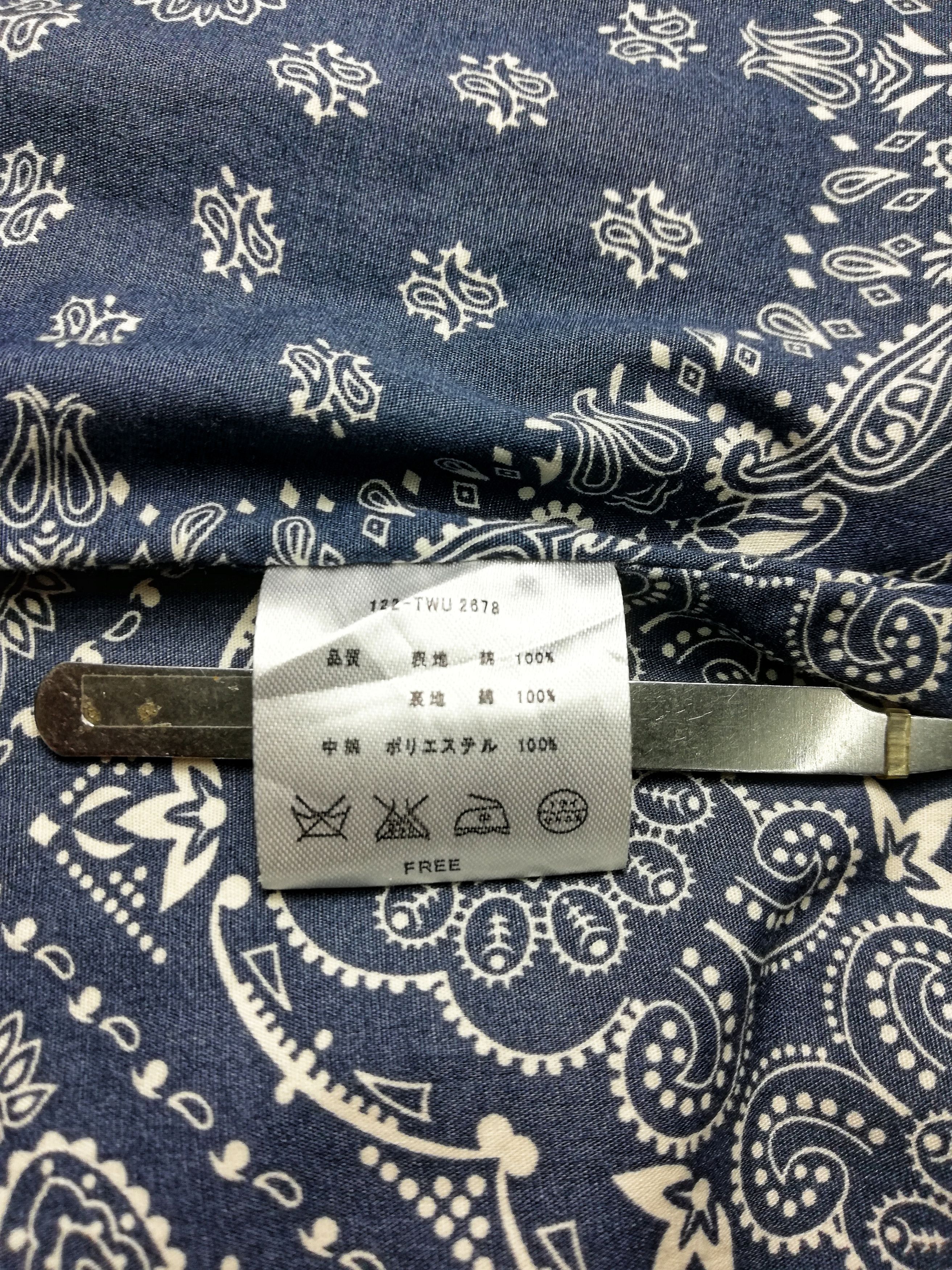 Japanese Brand 🔥Bandana Down Inspired Similar Visvim Handkerchief Vest🔥 Size US XS / EU 42 / 0 - 9 Thumbnail