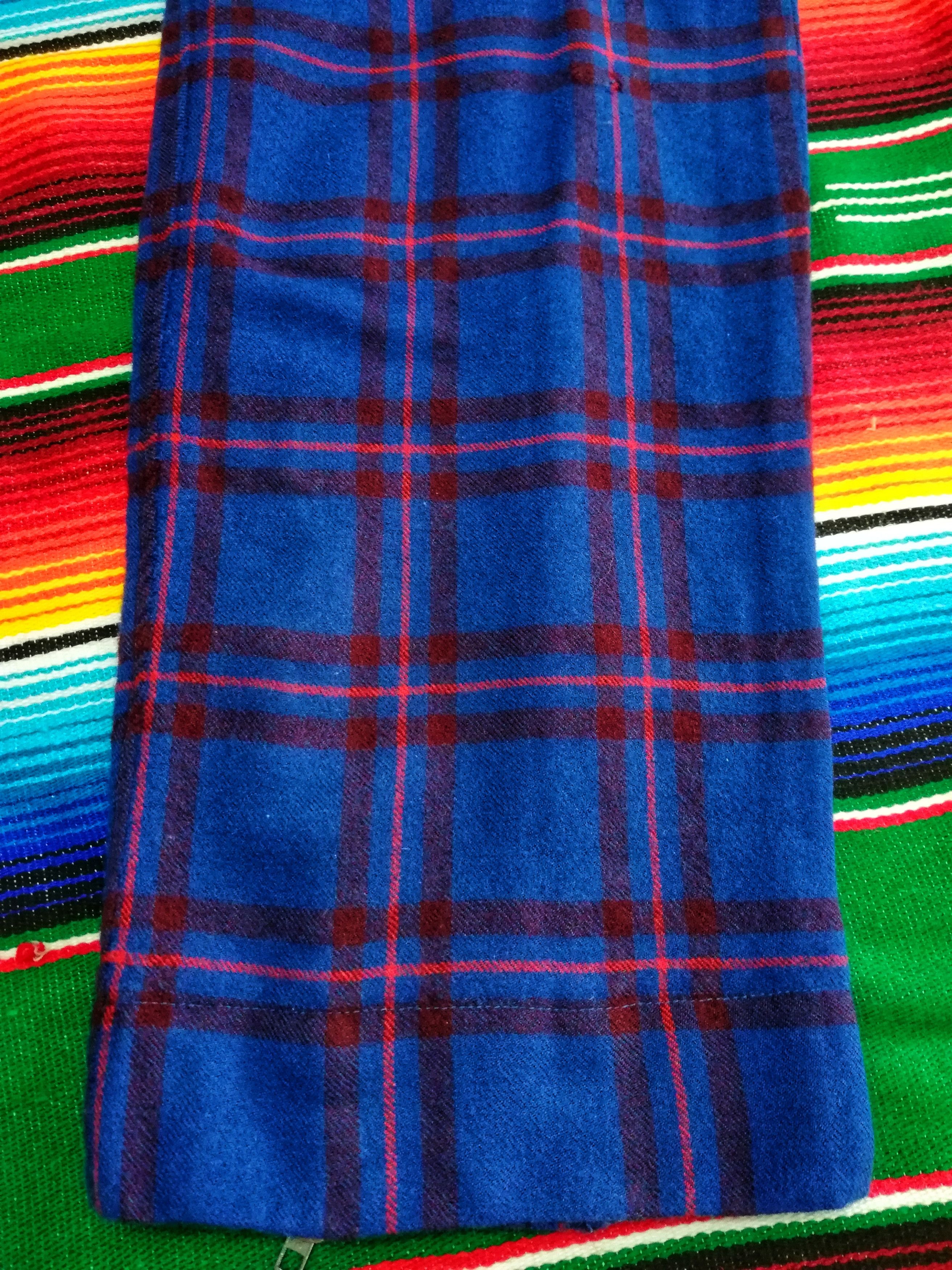 Japanese Brand 🔥Wool Tartan Plaid Seditionaries Zipper Casual Pants🔥 Size US 30 / EU 46 - 6 Thumbnail
