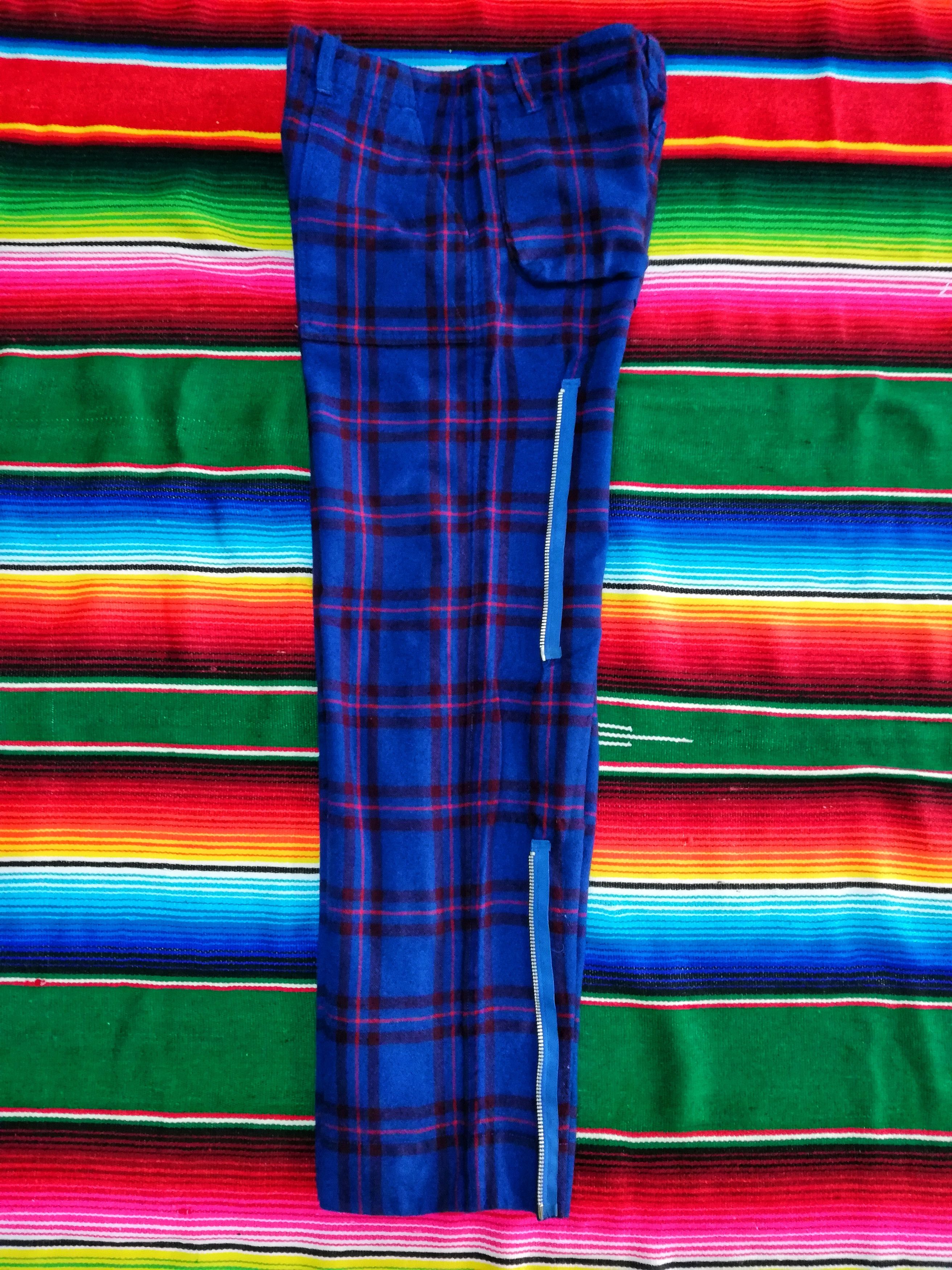 Japanese Brand 🔥Wool Tartan Plaid Seditionaries Zipper Casual Pants🔥 Size US 30 / EU 46 - 9 Thumbnail