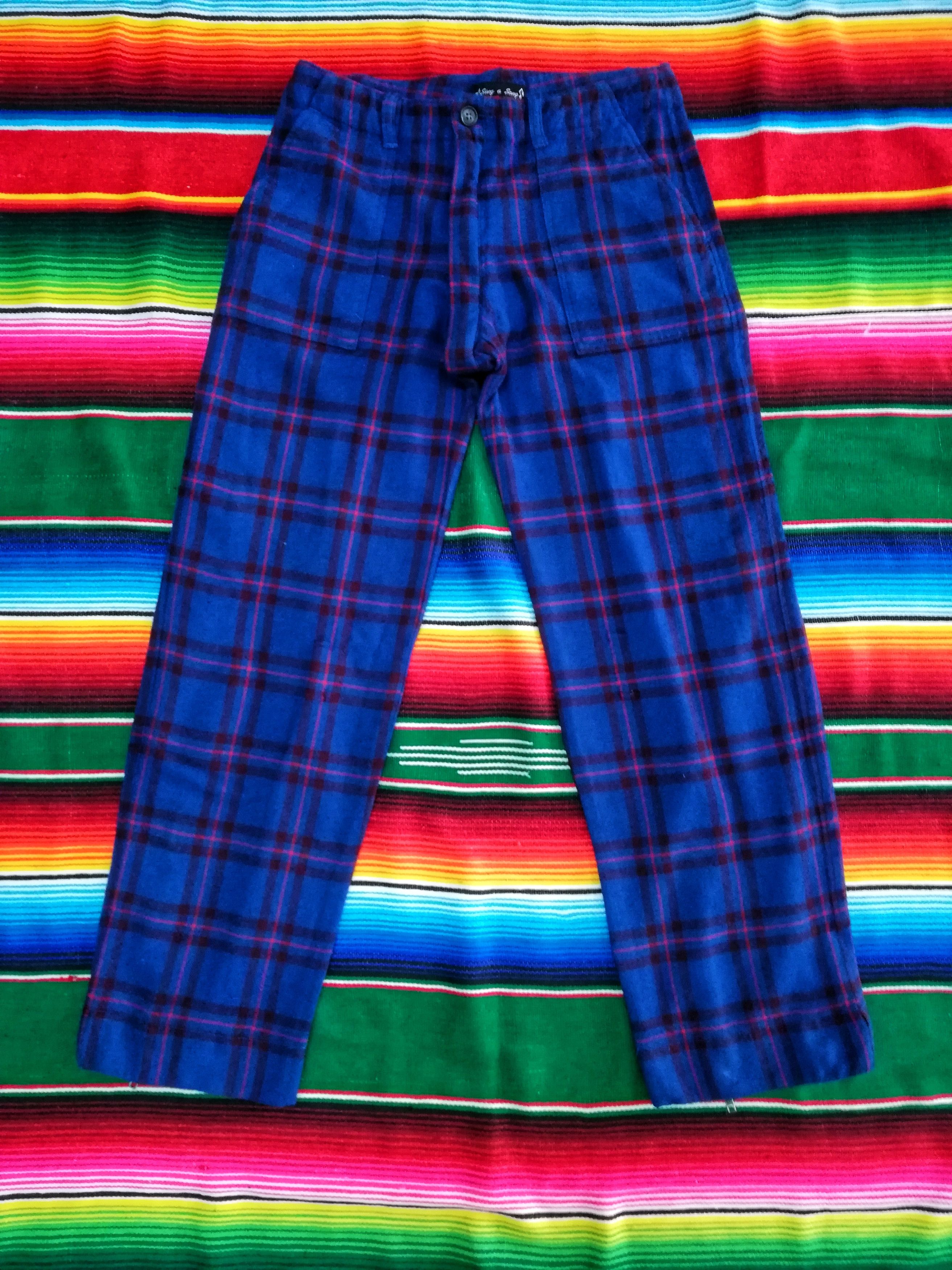🔥Wool Tartan Plaid Seditionaries Zipper Casual Pants🔥