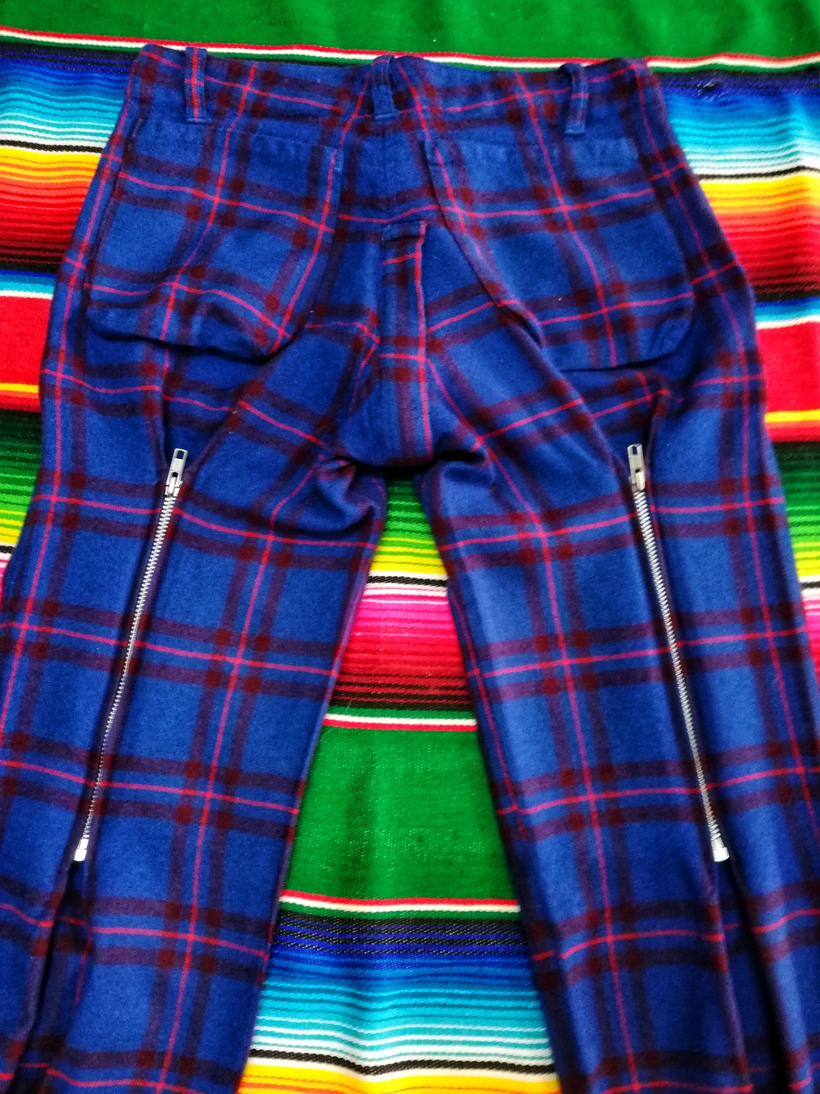 Japanese Brand 🔥Wool Tartan Plaid Seditionaries Zipper Casual Pants🔥 Size US 30 / EU 46 - 17 Thumbnail