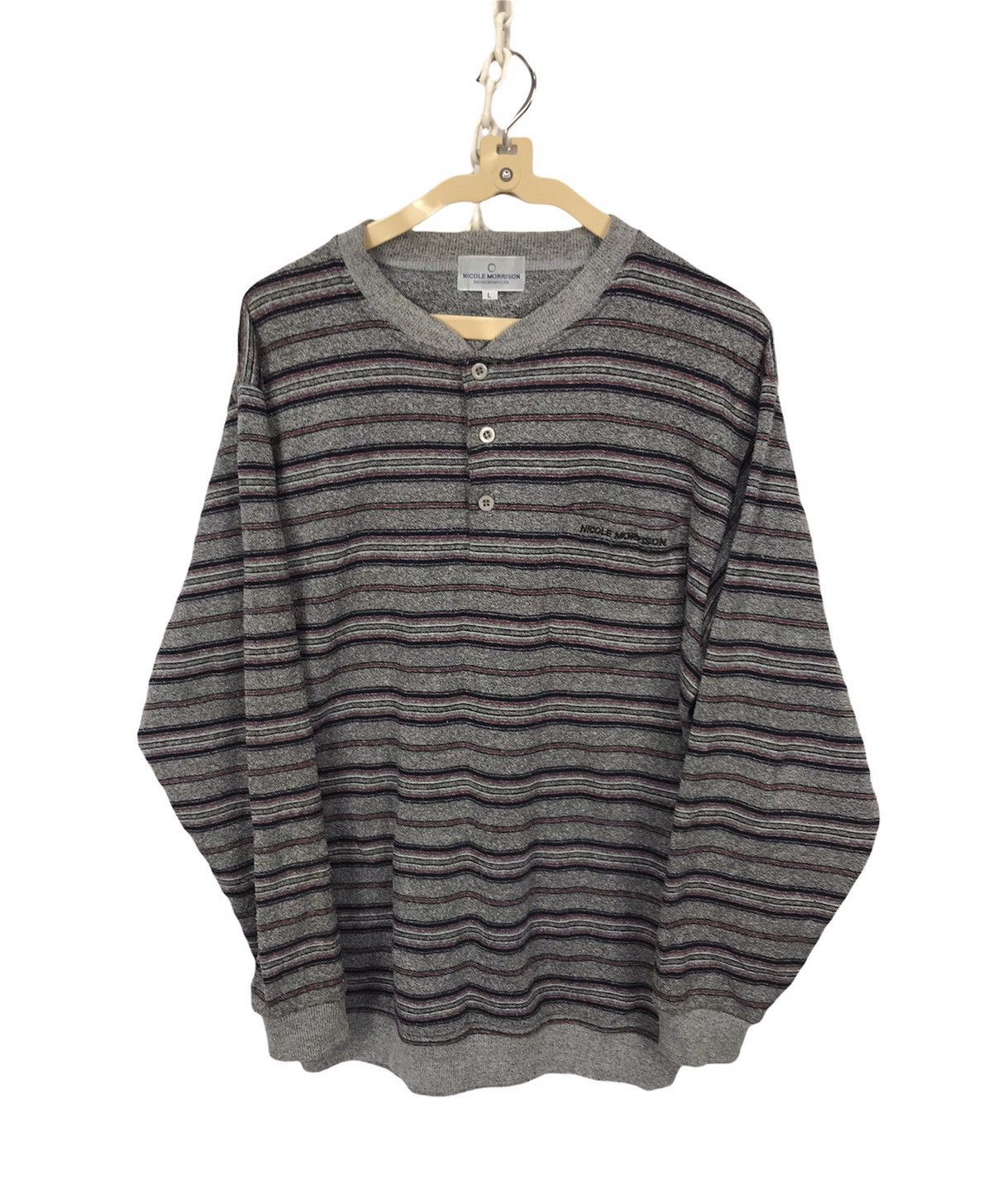Japanese Brand Nicole Morrison half button sweatshirt Size US M / EU 48-50 / 2 - 1 Thumbnail