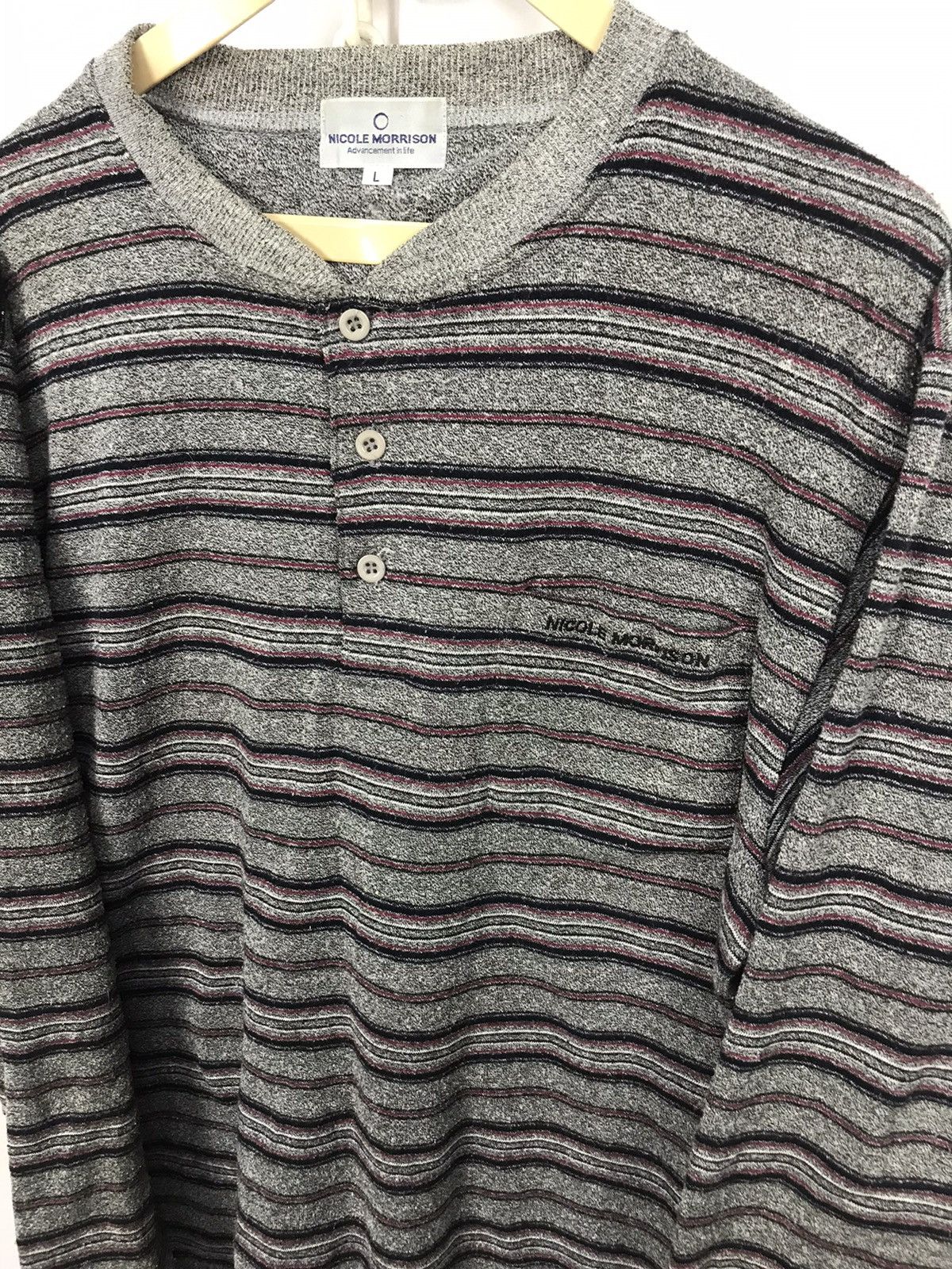 Japanese Brand Nicole Morrison half button sweatshirt Size US M / EU 48-50 / 2 - 5 Thumbnail