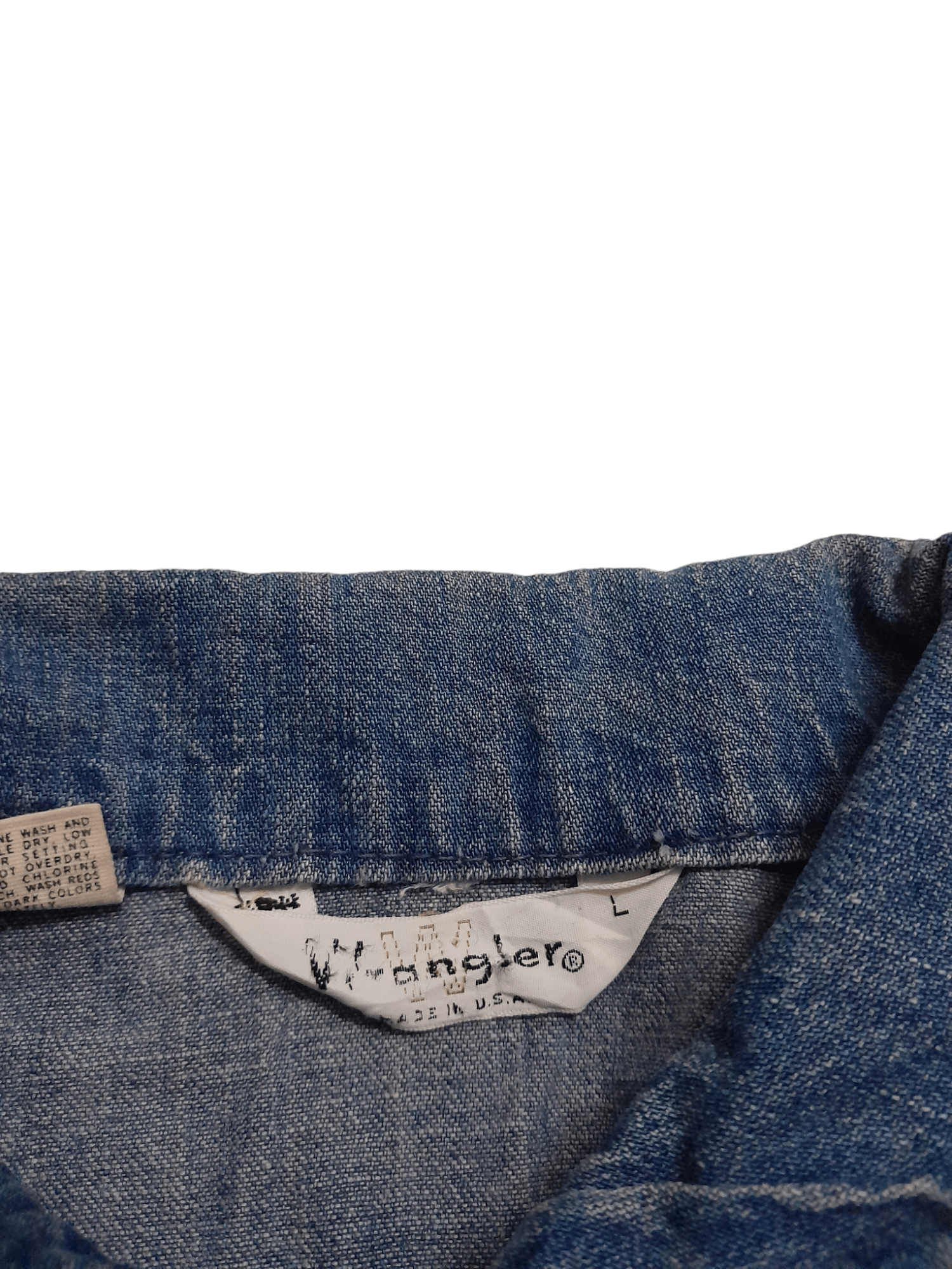 Vintage × Wrangler 60/70s Wrangler Selvedge Denim Jacket (E866) Size L / US 10 / IT 46 - 4 Thumbnail