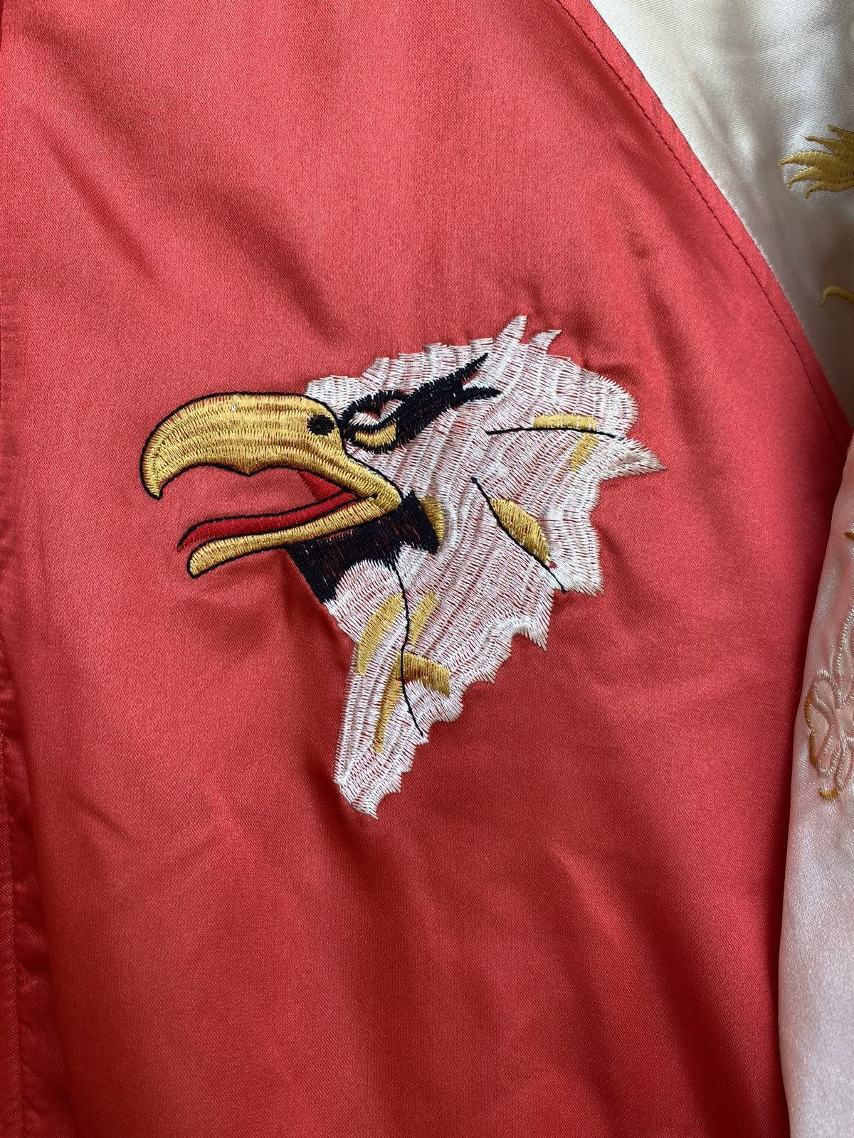 Other VINTAGE SUKAJAN EMBROIDERED HAWK DRAGON YAKUZA STYLE Size US M / EU 48-50 / 2 - 5 Thumbnail