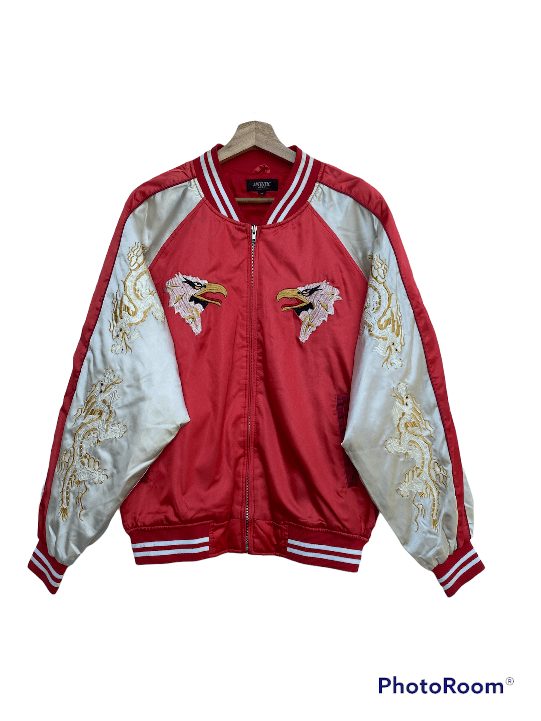 Other VINTAGE SUKAJAN EMBROIDERED HAWK DRAGON YAKUZA STYLE Size US M / EU 48-50 / 2 - 2 Thumbnail