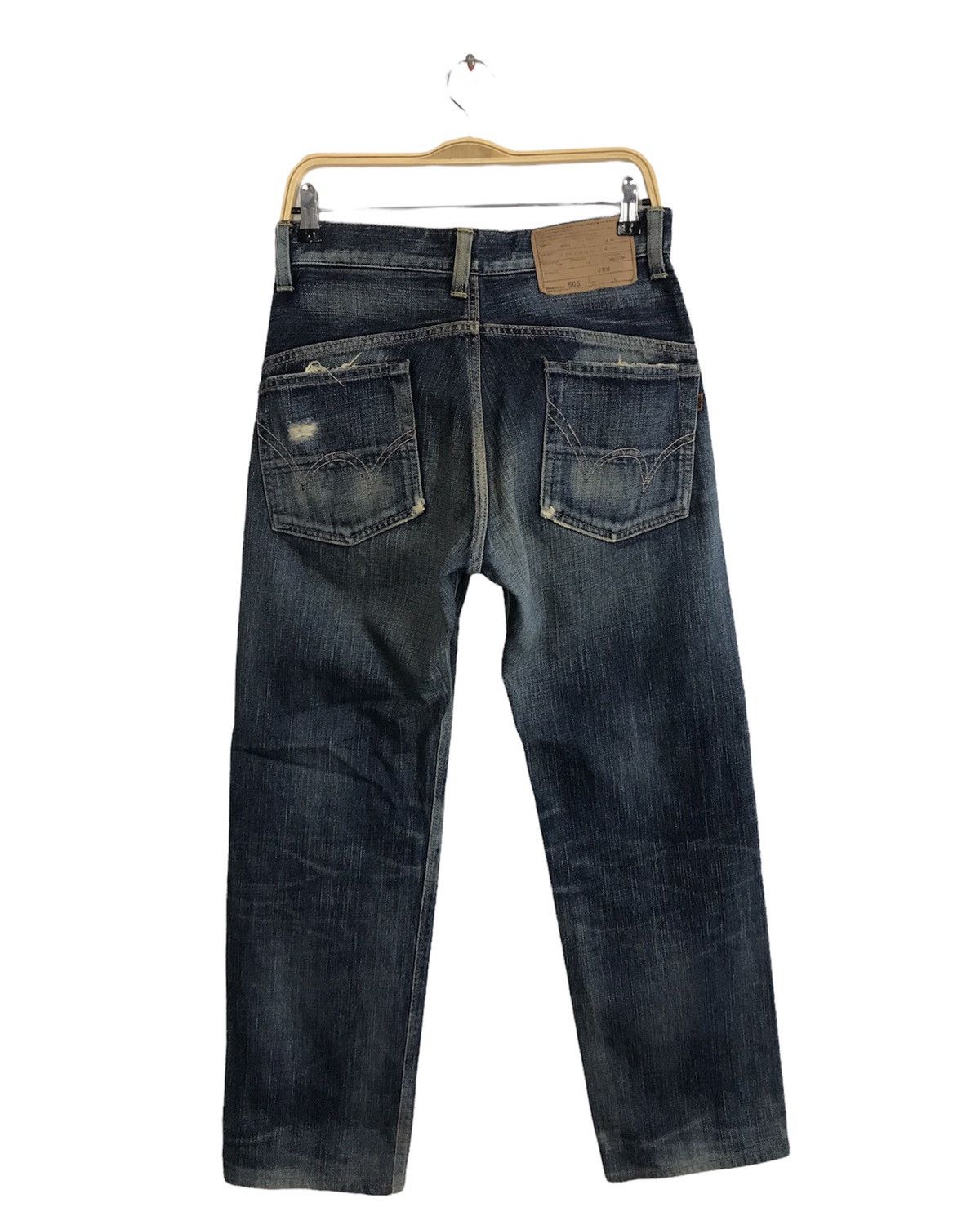 Edwin × Vintage Vintage Edwin Half Selvedge Distressed Denim Design Size US 30 / EU 46 - 2 Thumbnail