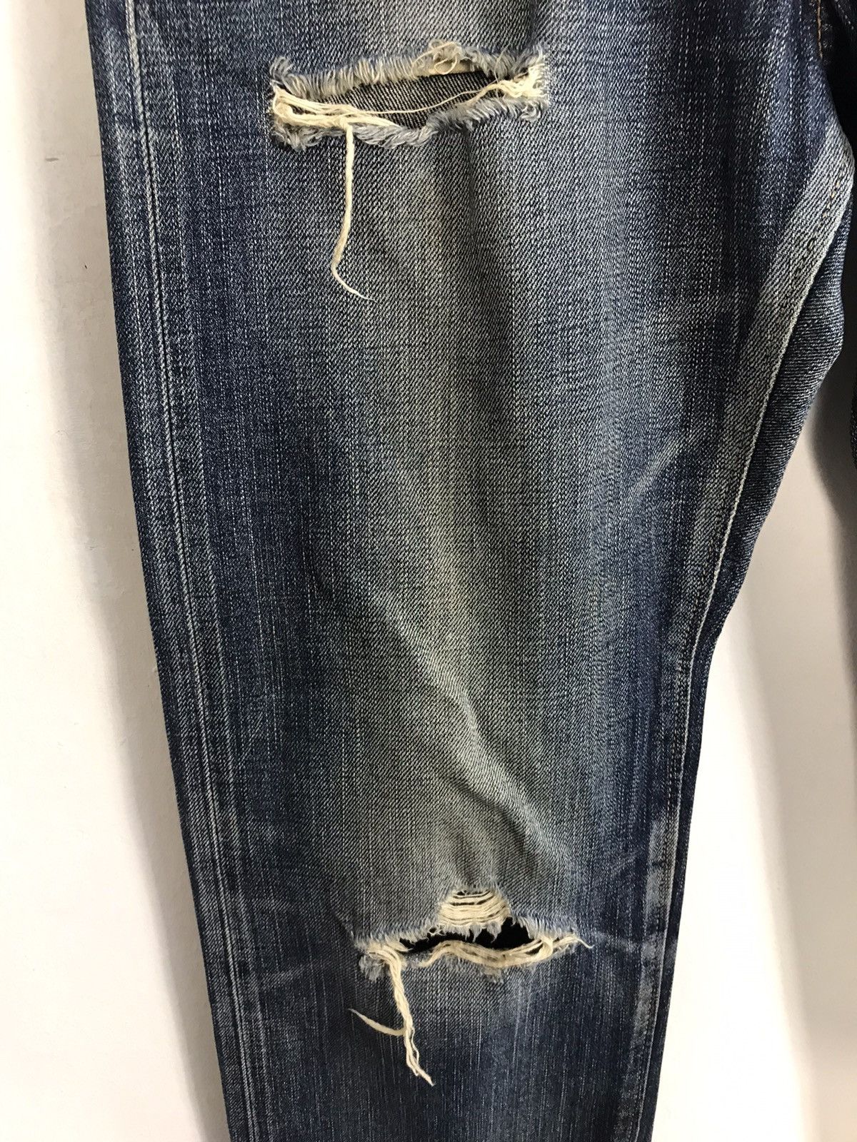 Edwin × Vintage Vintage Edwin Half Selvedge Distressed Denim Design Size US 30 / EU 46 - 6 Thumbnail