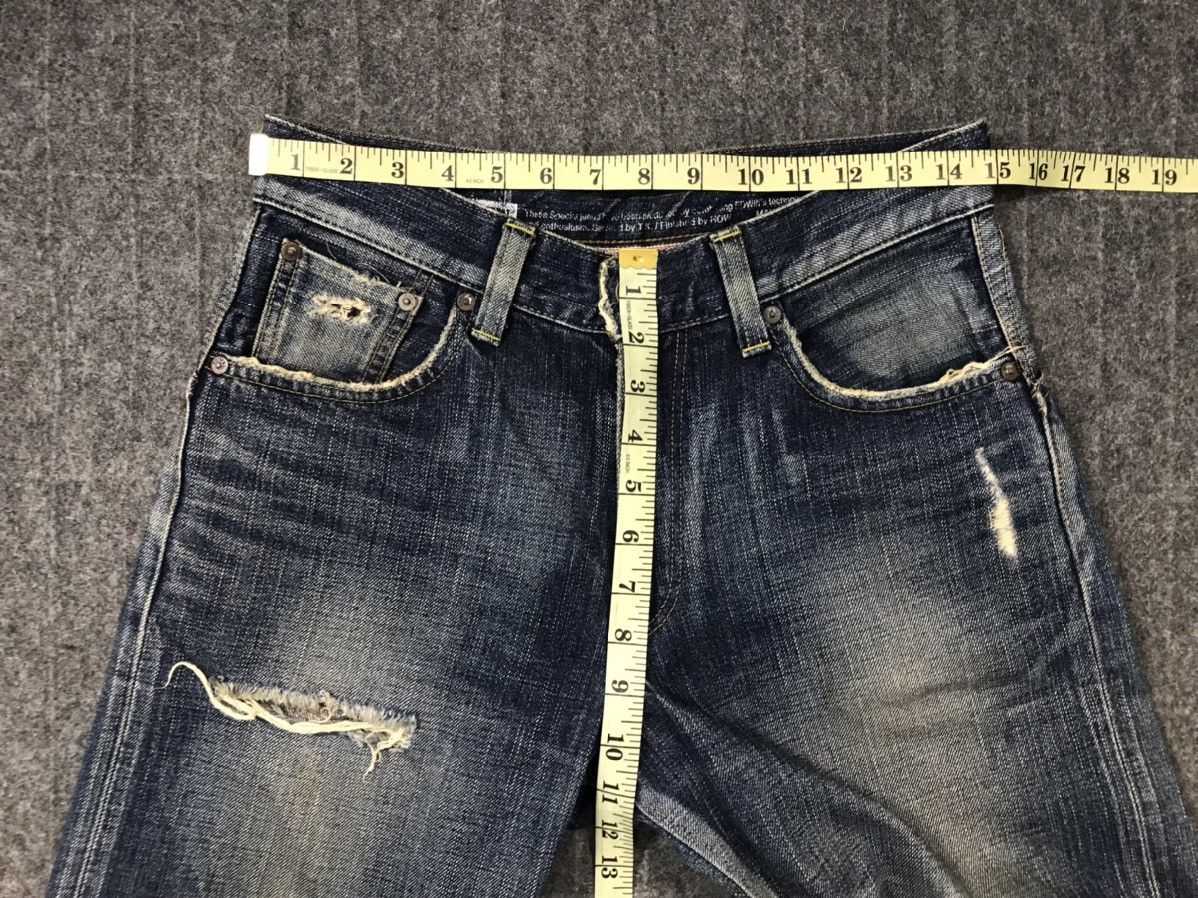 Edwin × Vintage Vintage Edwin Half Selvedge Distressed Denim Design Size US 30 / EU 46 - 21 Thumbnail