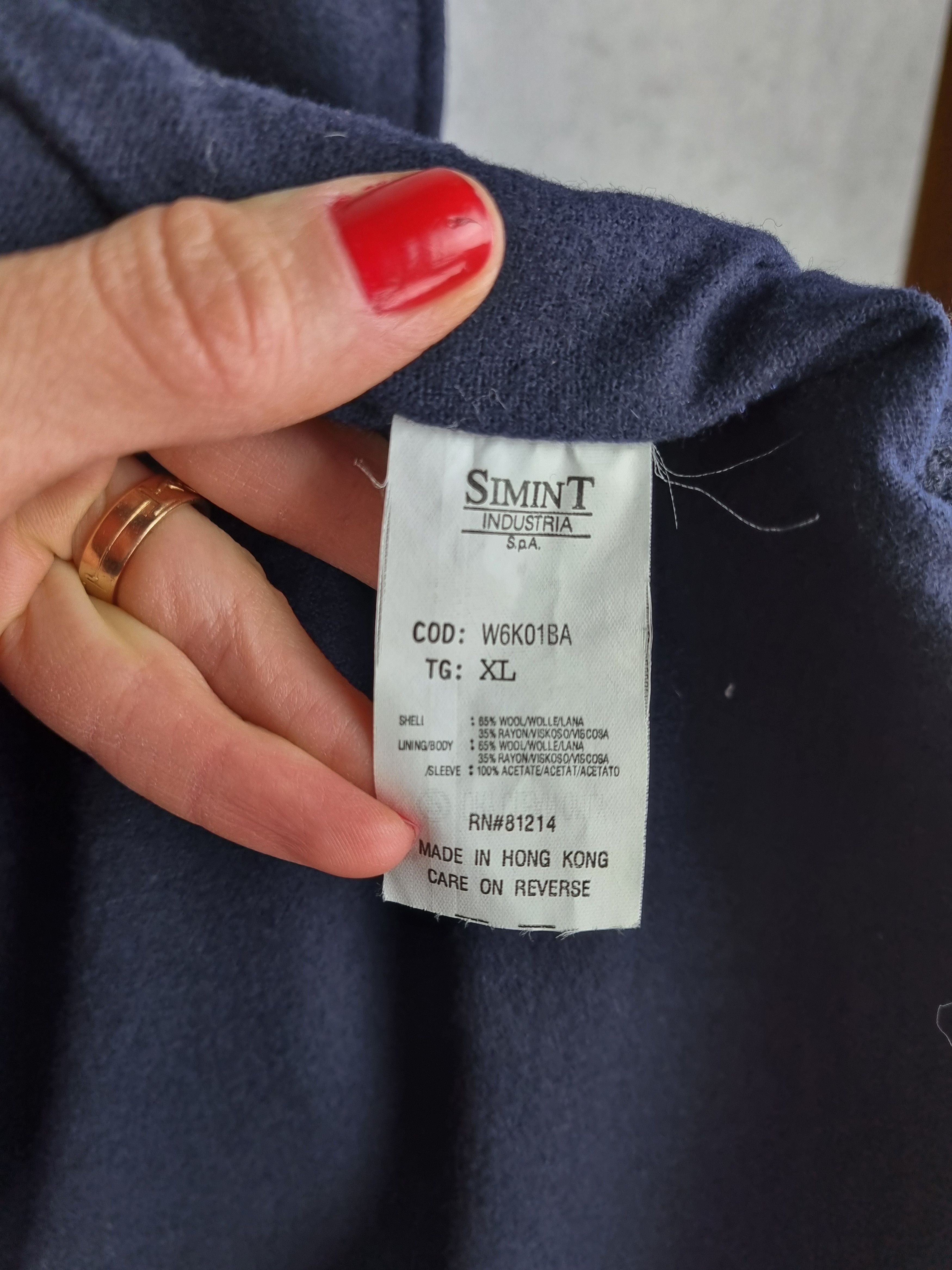 Armani × Giorgio Armani Rare 90s Armani Wool Military Navy Coat Size US L / EU 52-54 / 3 - 9 Thumbnail