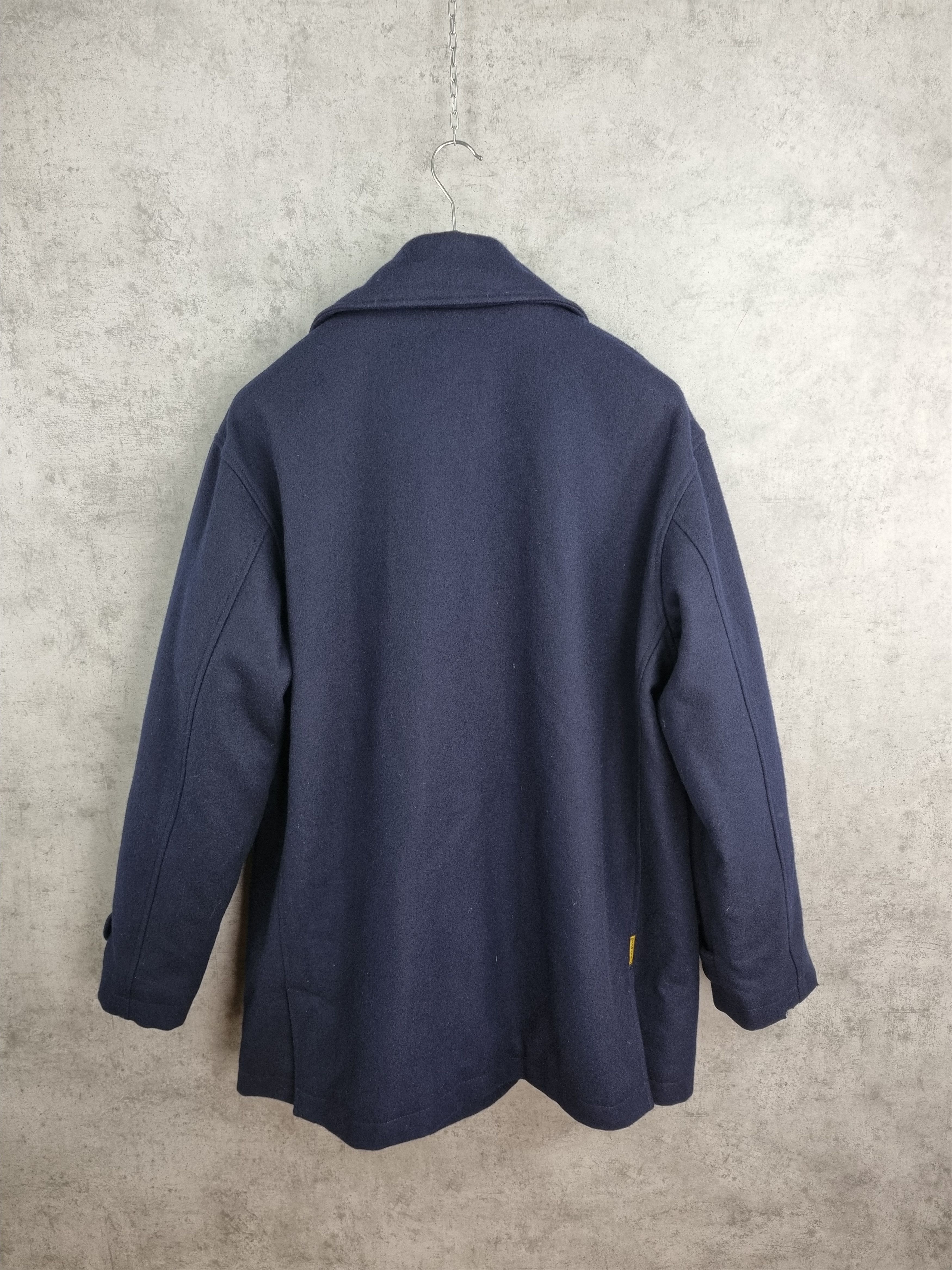 Armani × Giorgio Armani Rare 90s Armani Wool Military Navy Coat Size US L / EU 52-54 / 3 - 7 Thumbnail