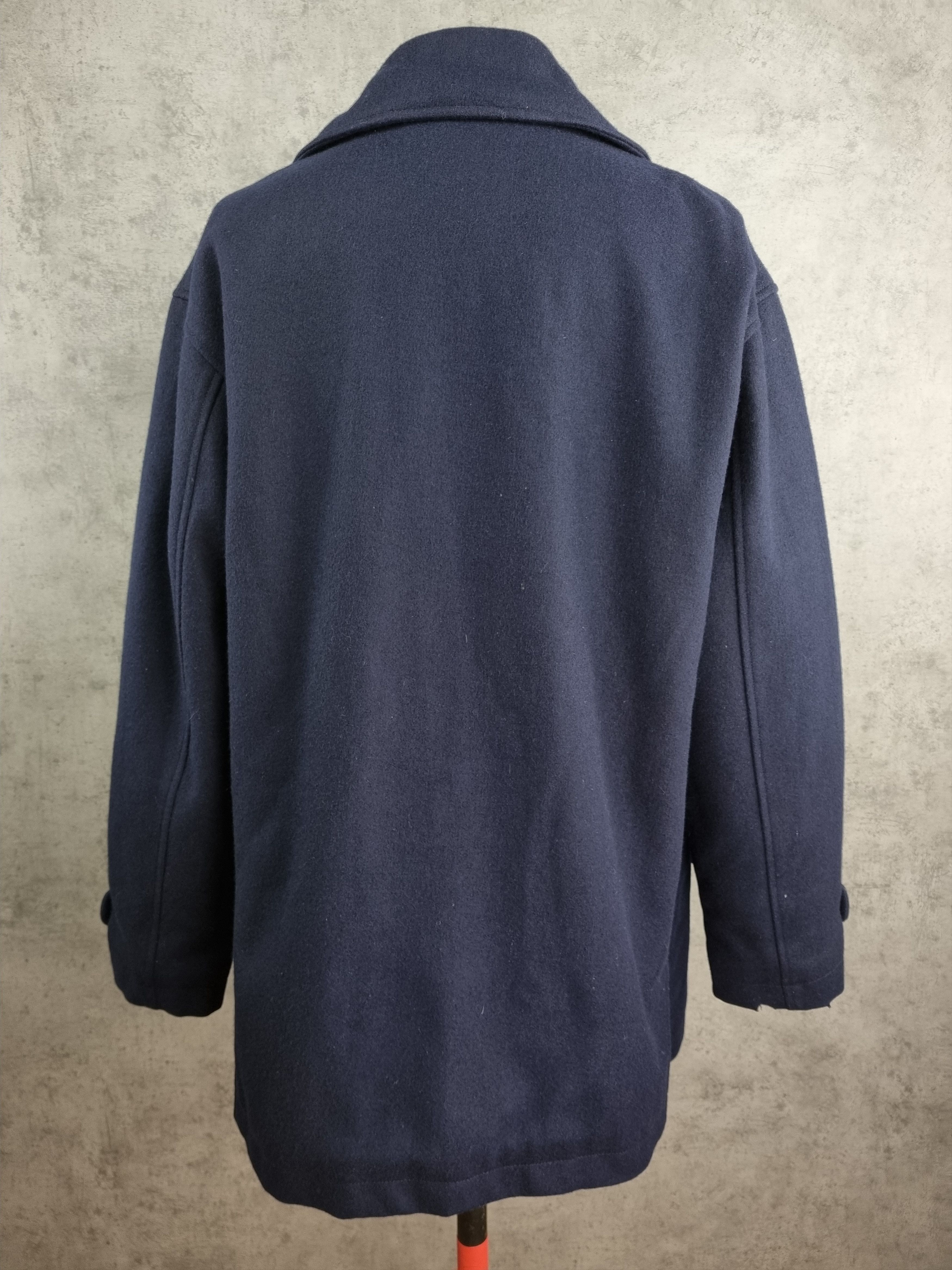 Armani × Giorgio Armani Rare 90s Armani Wool Military Navy Coat Size US L / EU 52-54 / 3 - 6 Thumbnail